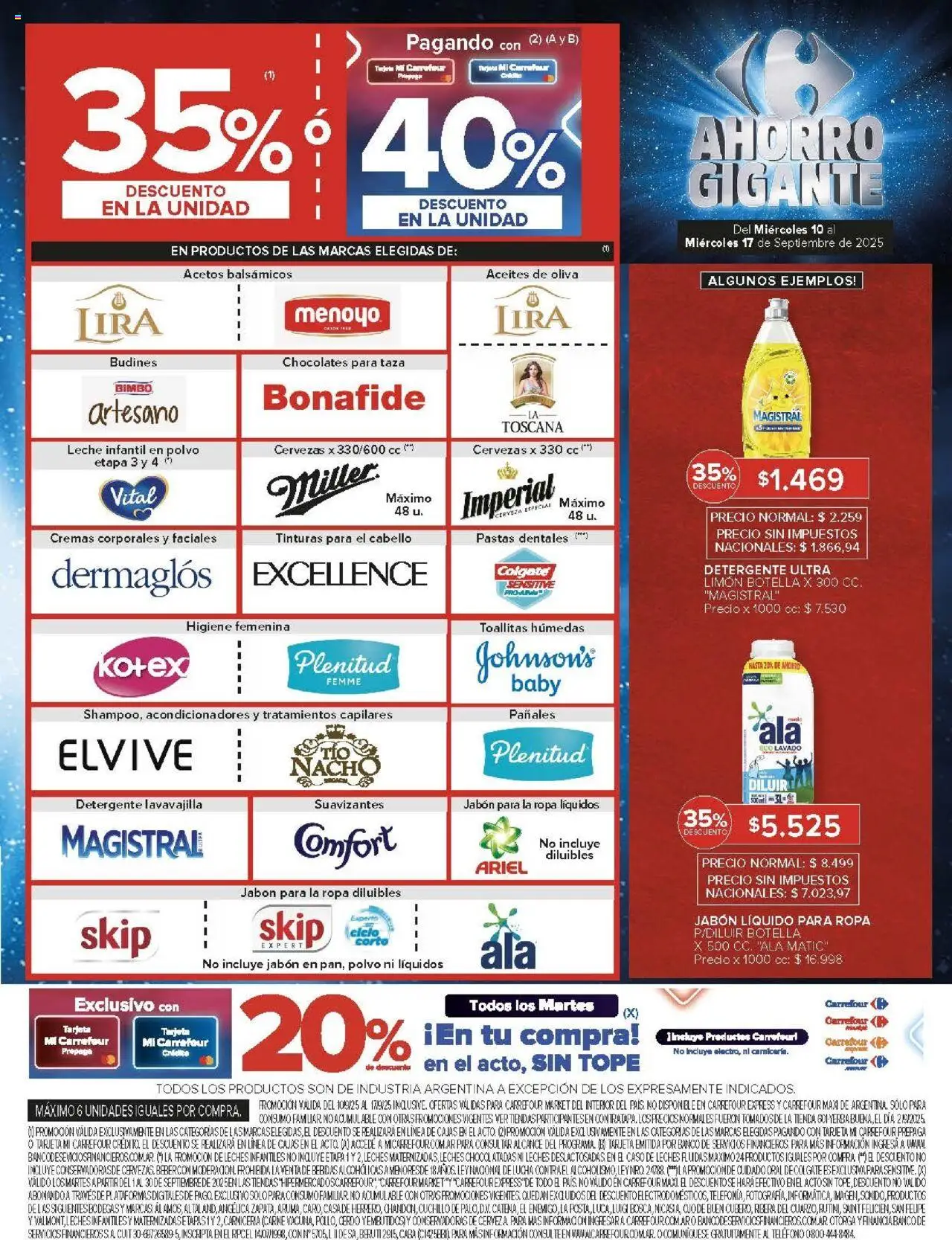 Carrefour Market catálogo - Corrientes │ válido desde el 10.09.2025 | Página: 7 | Productos: Cuchillo, Banco, Detergente, Cerveza
