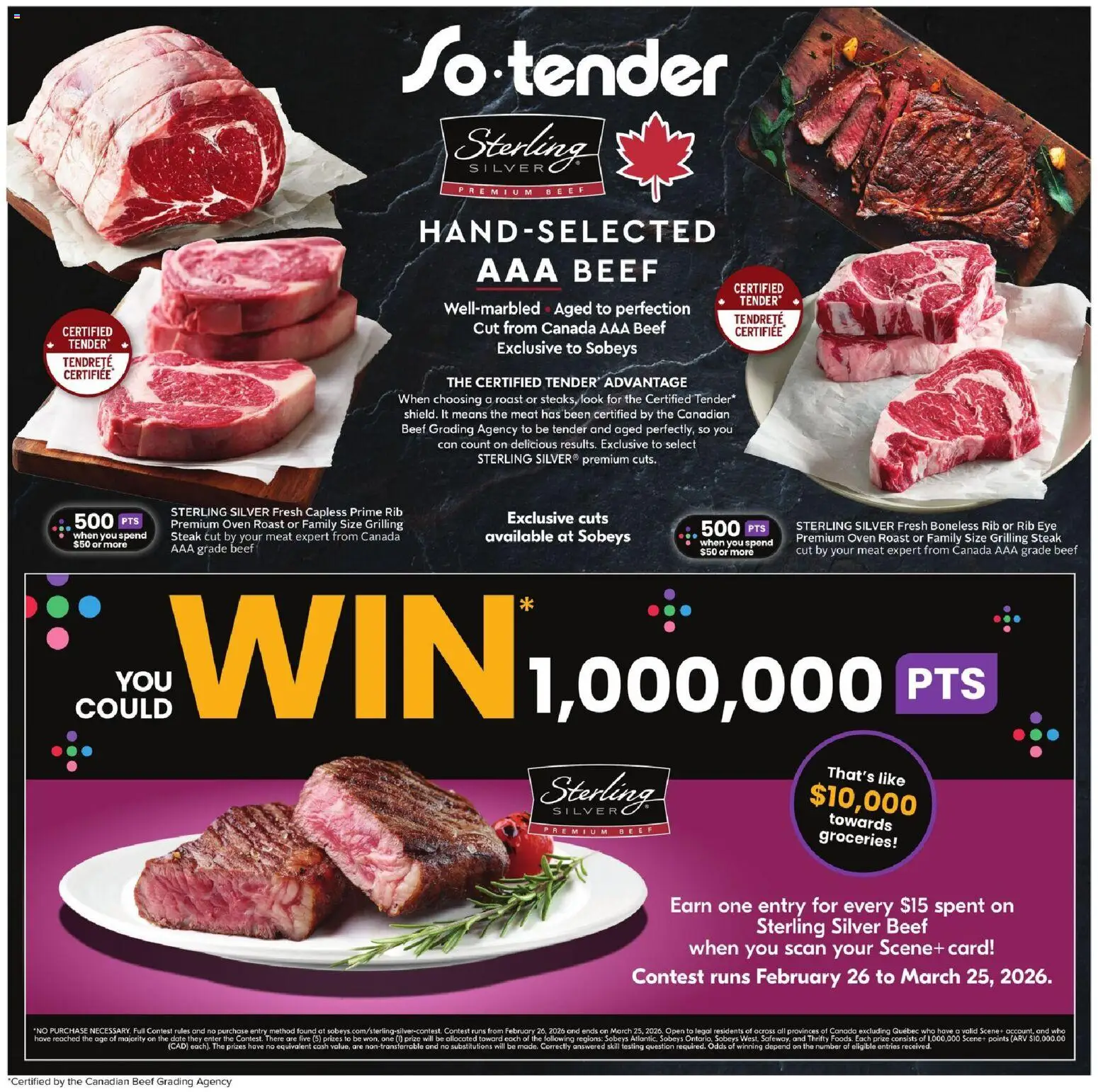 Sobeys flyer valid from 26.02.2026 | Page: 17 | Products: Beef, Oven