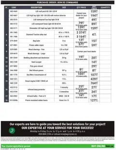 Preview of BMR - Agrizone flyer from shop BMR valid from 04.12.2025 | Page: 3 | Products: Boots, Bag, Lamp, Oil