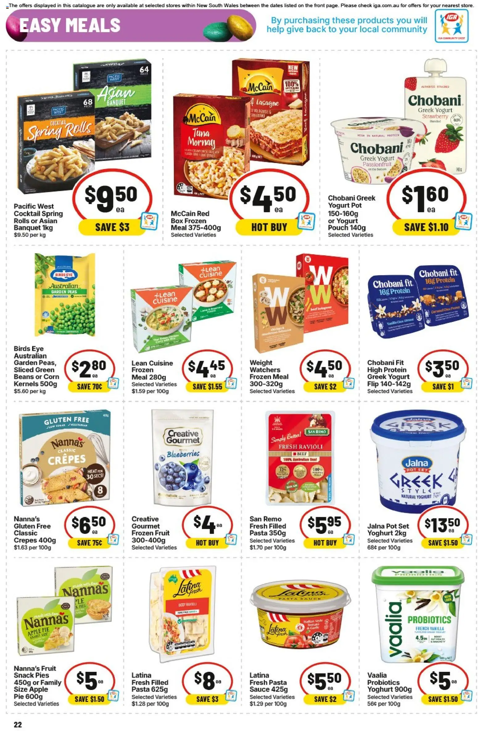 IGA catalogue - valid from 01.04.2026 | Page: 25 | Products: Box, Yoghurt, Sugar, Blueberries