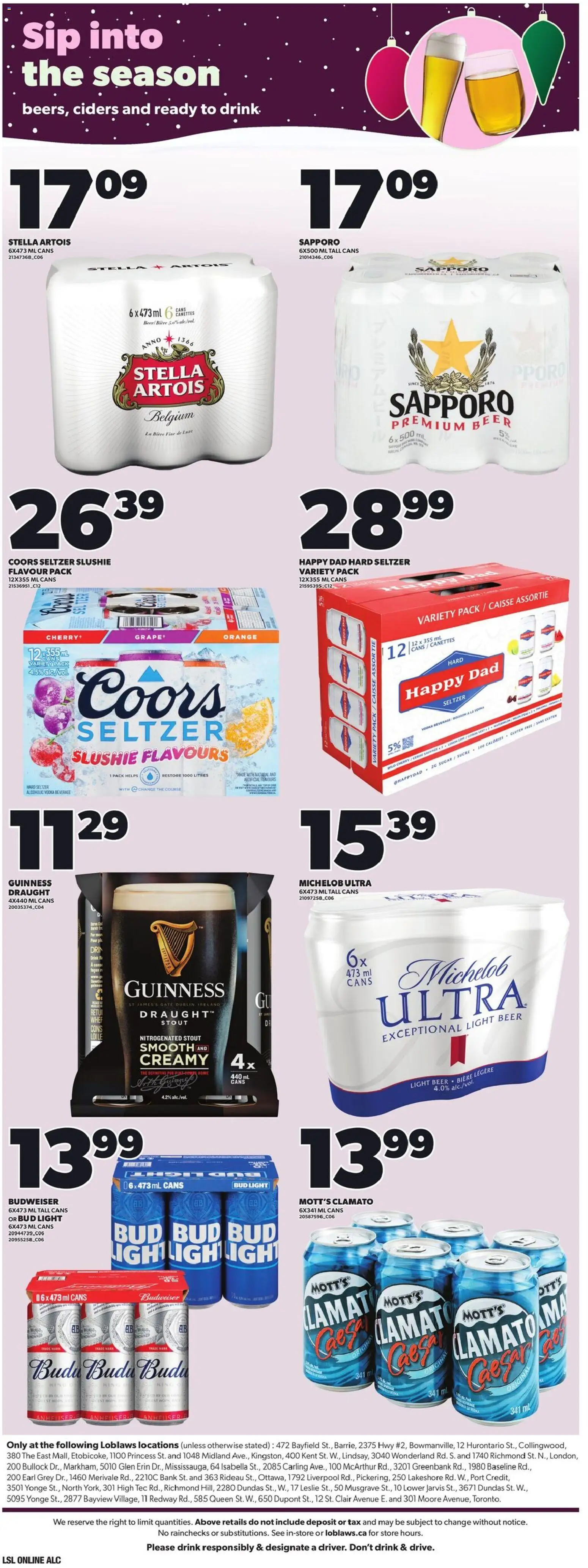 Loblaws flyer valid from 18.12.2025 | Page: 17 | Products: Vodka, Beer