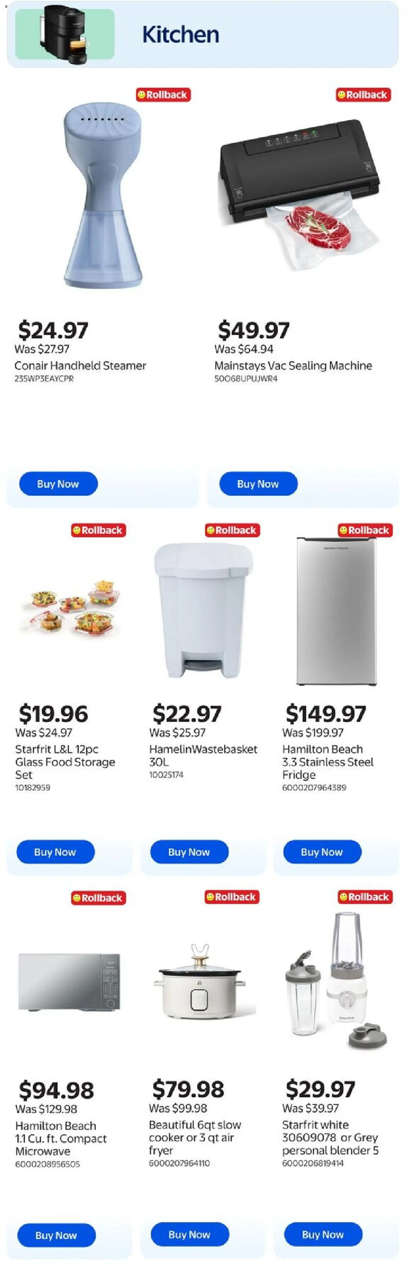 Walmart flyer valid from 30.04.2026 | Page: 7 | Products: Fryer, Cooker