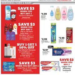 Preview of Fareway weekly ads valid from 27.10.2025 | Page: 17 | Products: Shampoo, Deodorant, Toothpaste, Body Wash