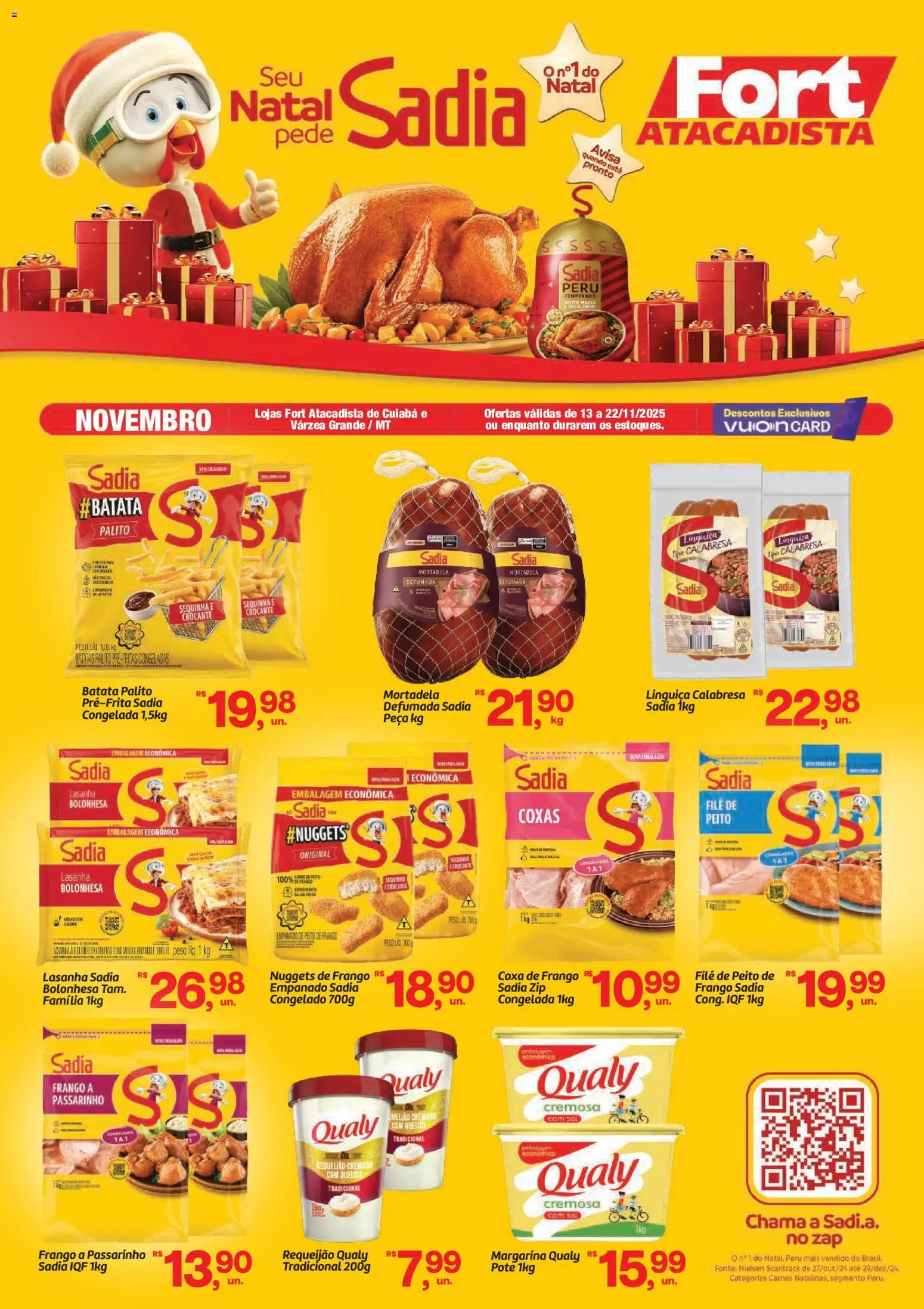 Fort Atacadista Folheto - válido de 13.11.2025 | Página: 1 | Produtos: Linguiça, Lasanha, Batata, Margarina