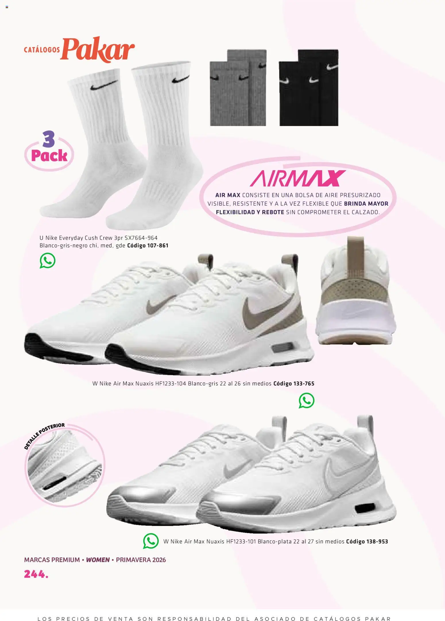 Nuevas ofertas de SC Pakar válidas en toda la República Mexicana desde el 27.02.2026. ¡Encuentra las mejores ofertas en SC Pakar catálogo Premium Women! | Página: 244 | Productos: Bolsa, Flexible