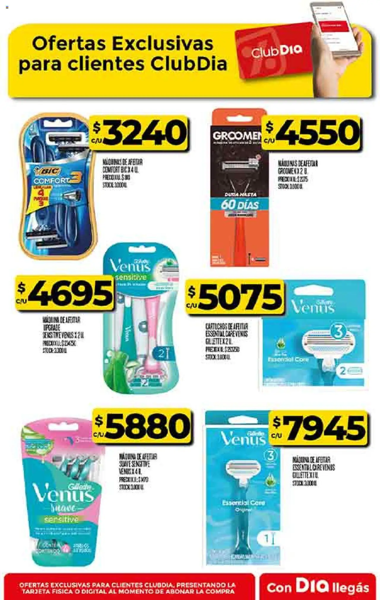 Supermercado DIA Ofertas - Salta y Jujuy │ válido desde el 06.08.2025 | Página: 54 | Productos: Maquina de afeitar
