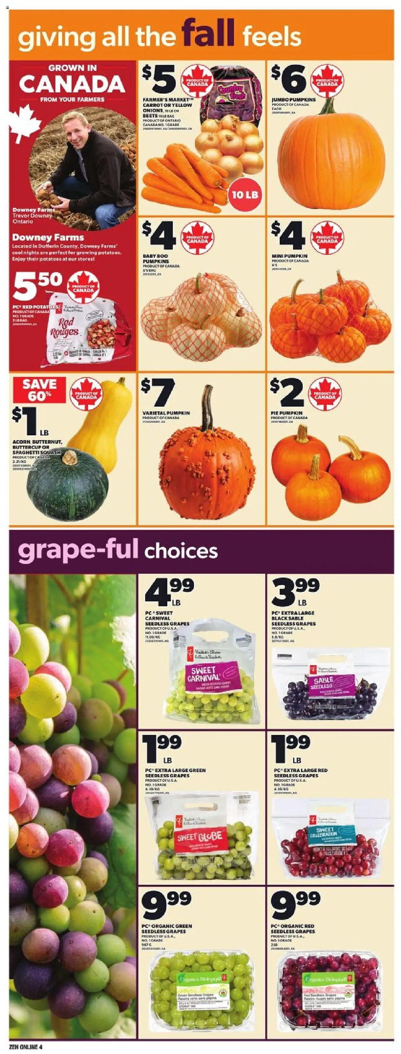 Zehrs flyer valid from 25.09.2025 | Page: 11 | Products: Carrot, PC, Potatoes, Pumpkin