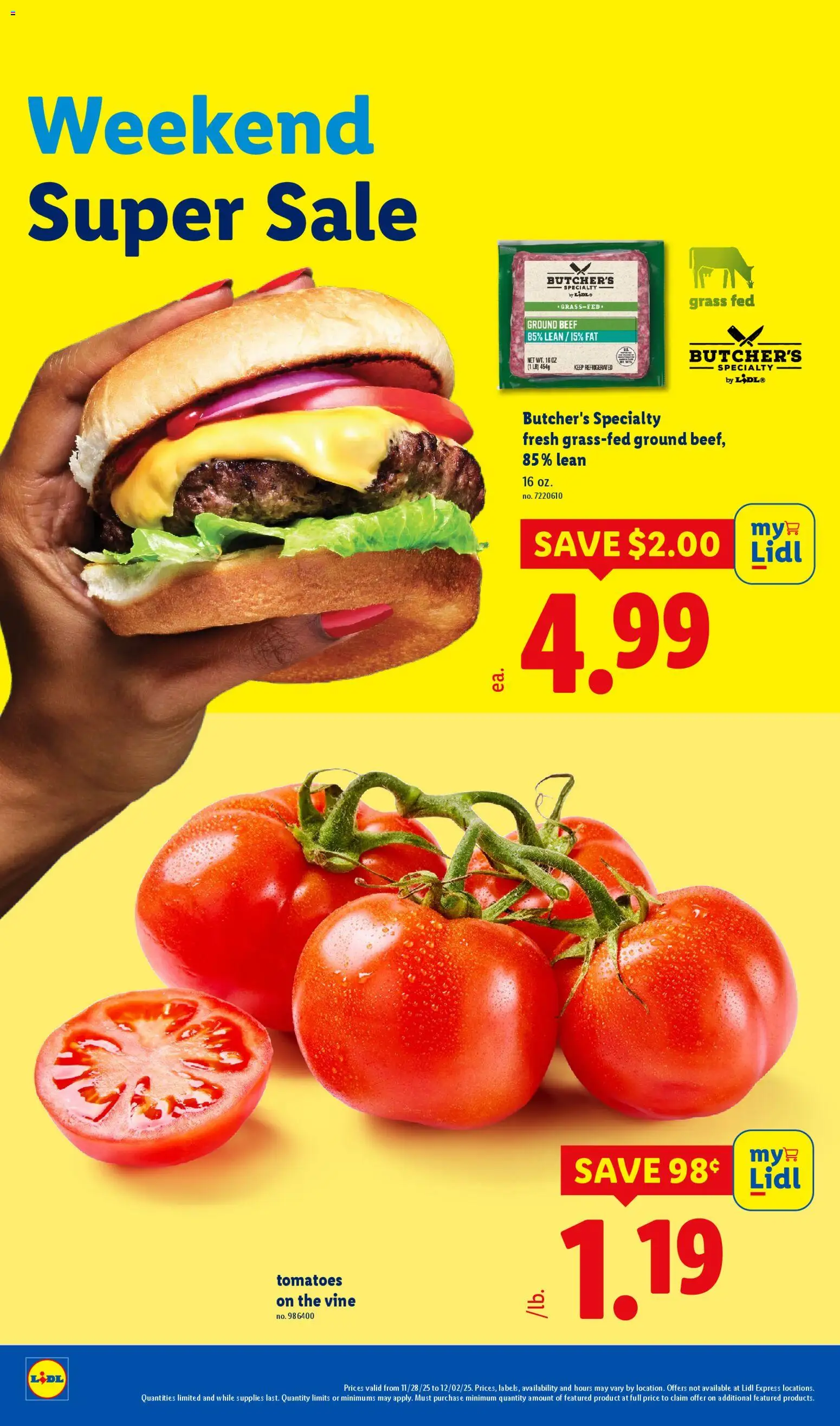 Lidl Black Friday - valid from 27.11.2025 | Page: 2 | Products: Tomatoes, Beef
