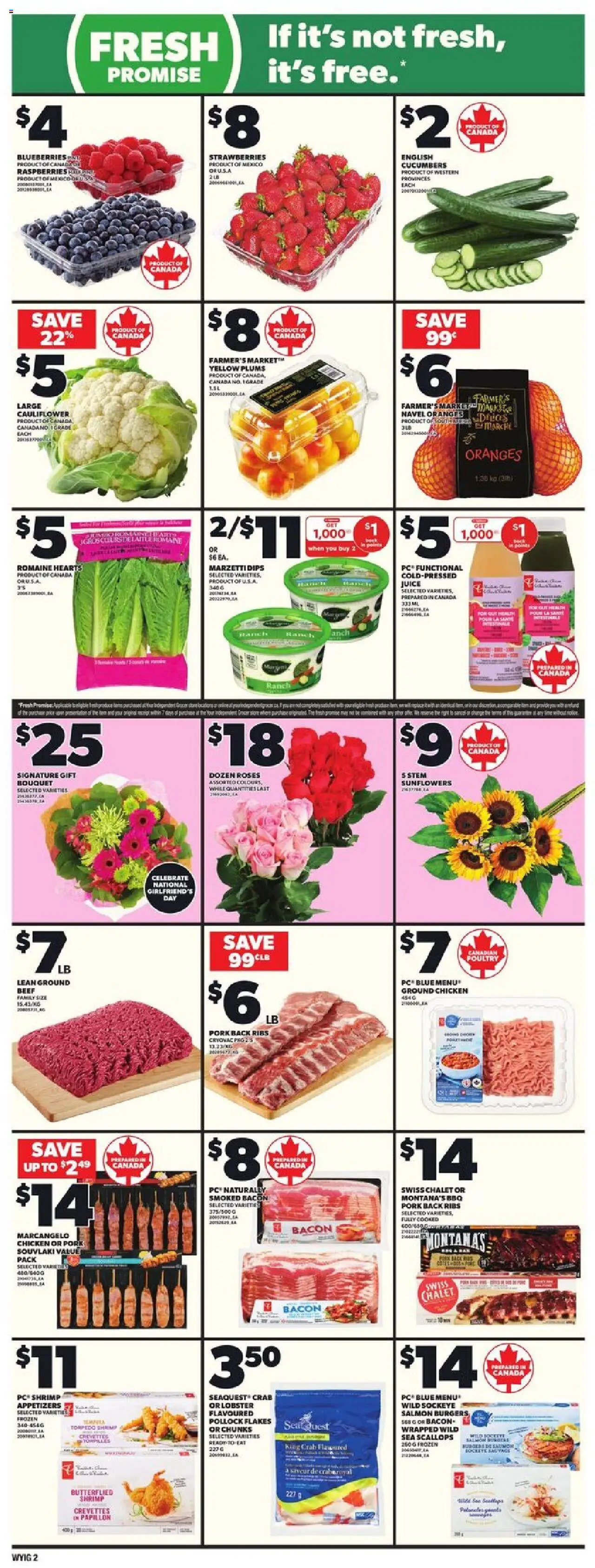 Independent Grocer flyer valid from 31.07.2025 | Page: 5 | Products: Beef, PC, Juice, Chicken