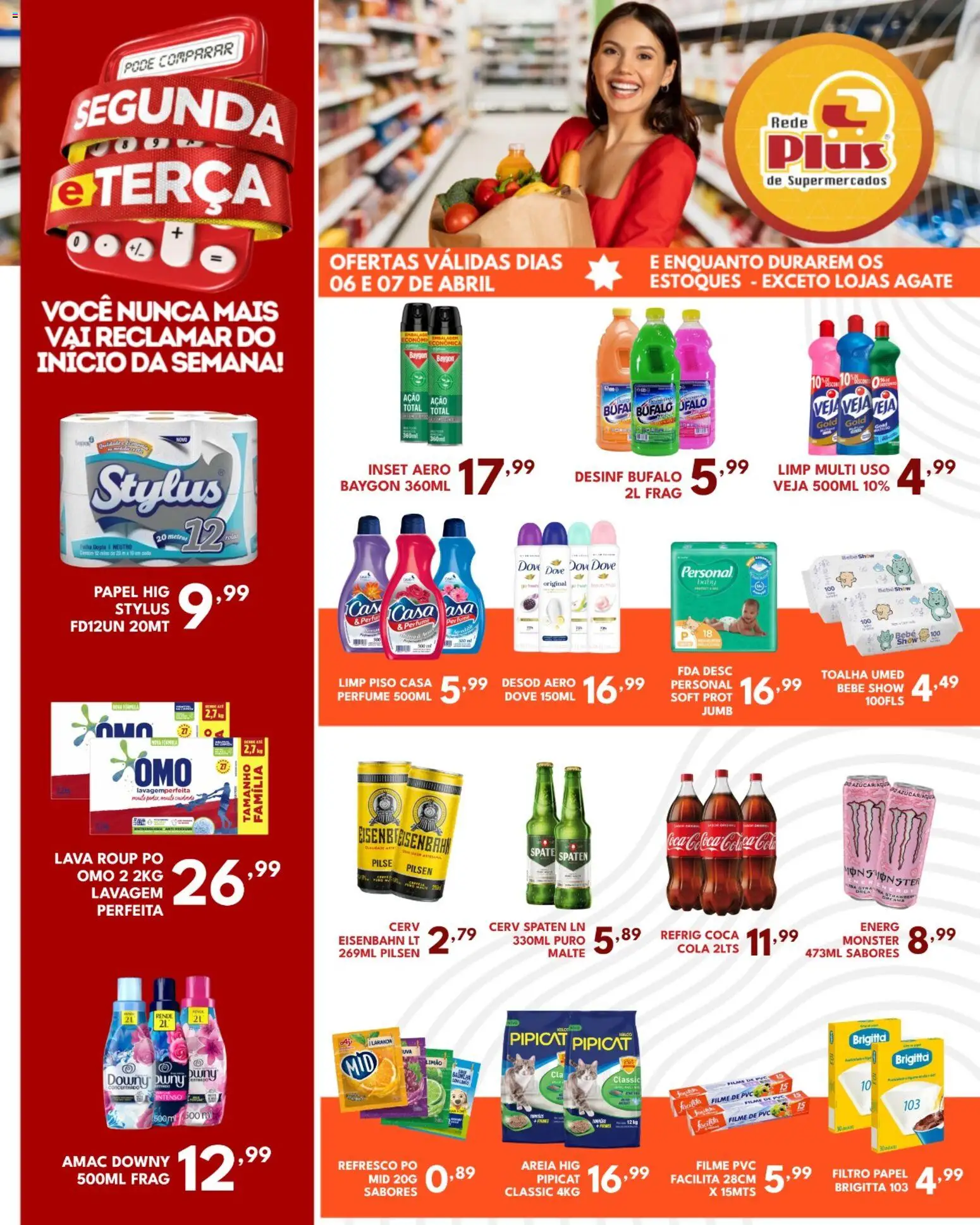 Rede Plus Supermercados Folheto - válido de 06.04.2026 | Página: 2 | Produtos: filme de PVC, Refresco, Cola, Eisenbahn