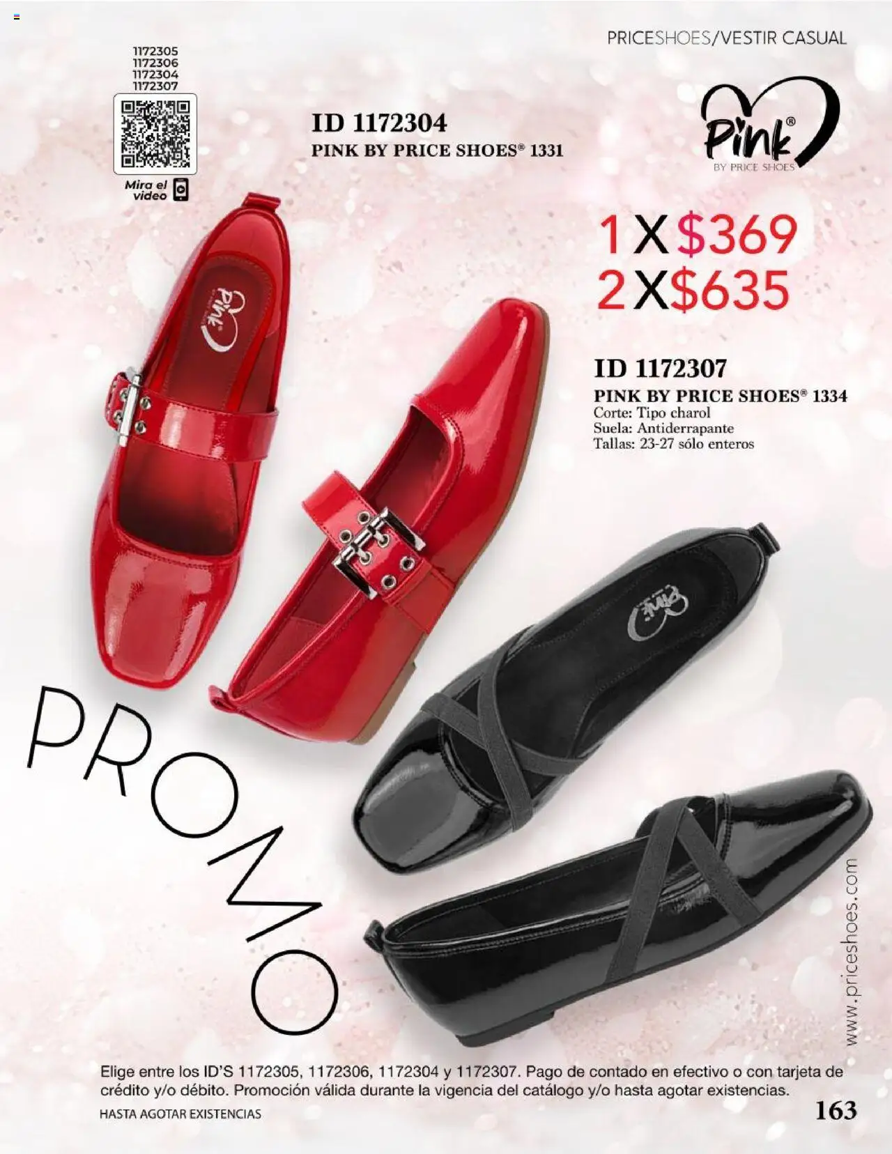 Nuevas ofertas de Price Shoes válidas en toda la República Mexicana desde el 05.08.2024. ¡Encuentra las mejores ofertas en Price Shoes catálogo Vestir Casual ! | Página: 163 | Productos: Video