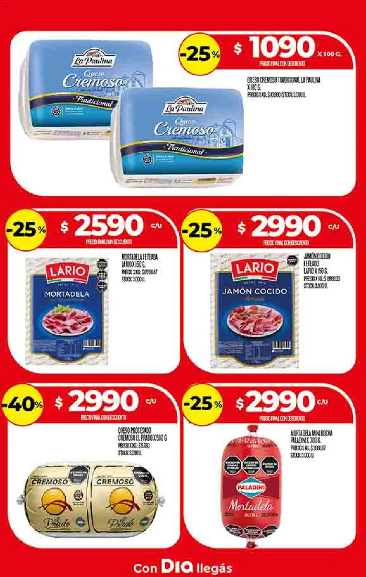 Supermercado DIA Ofertas │ válido desde el 28.01.2026 | Página: 14 | Productos: Jamón cocido, Mortadela, Queso, Jamón