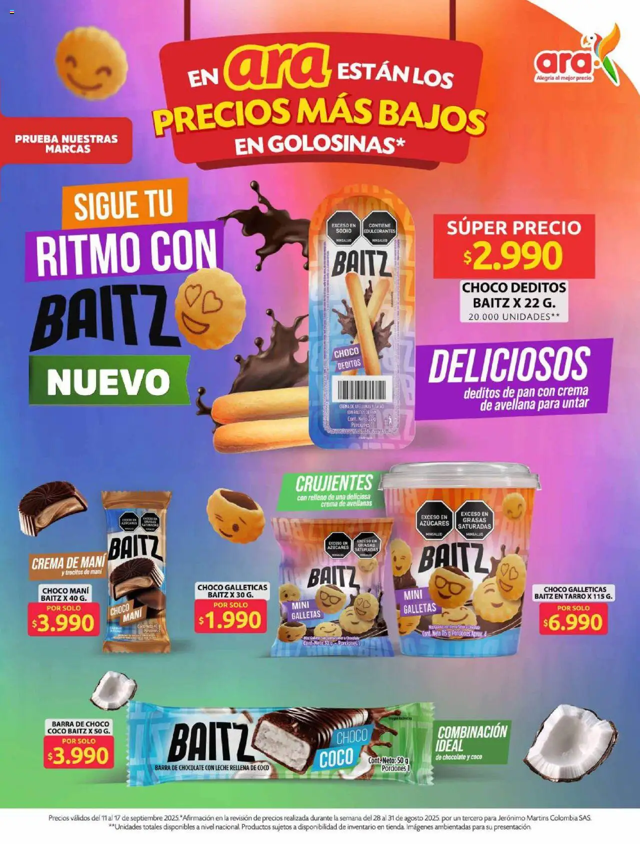 Ara revista - valida desde el 11.09.2025 | Página: 7 | Productos: Mani, Acolchado, Coco, Chocolate