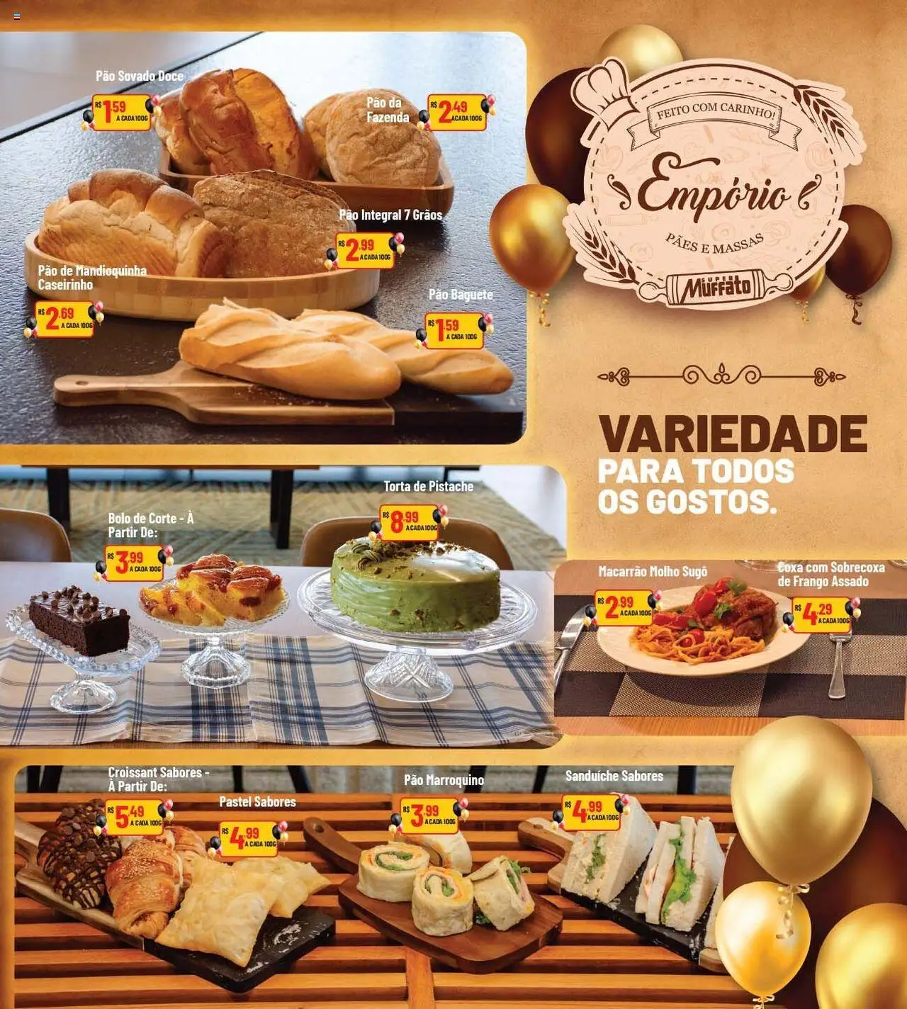Super Muffato Folheto - válido de 25.07.2025 | Página: 22 | Produtos: Mandioquinha, Pão, Sanduíche, Frango