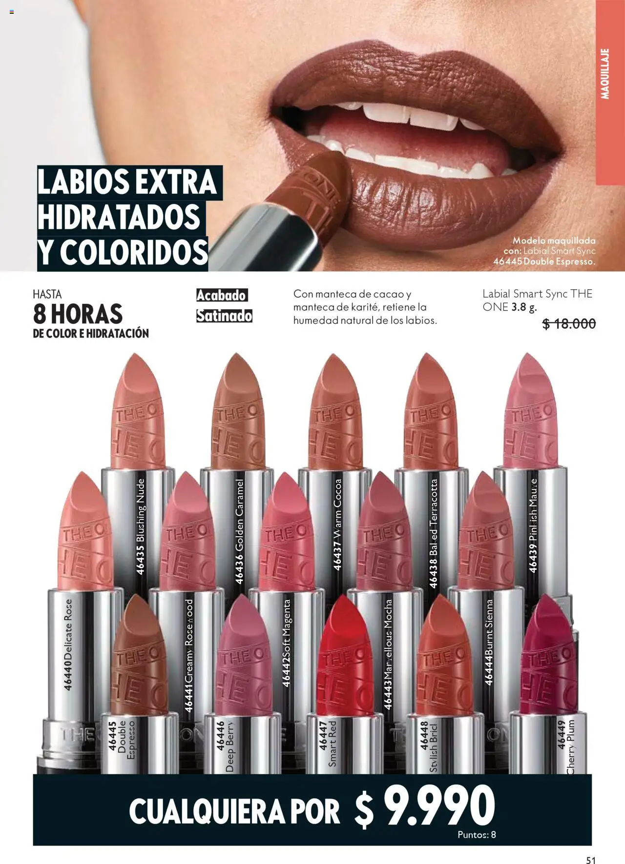 Oriflame - Catálogo │ válido desde el 13.09.2025 | Página: 51 | Productos: Cacao, Maquillaje, Manteca, Labial