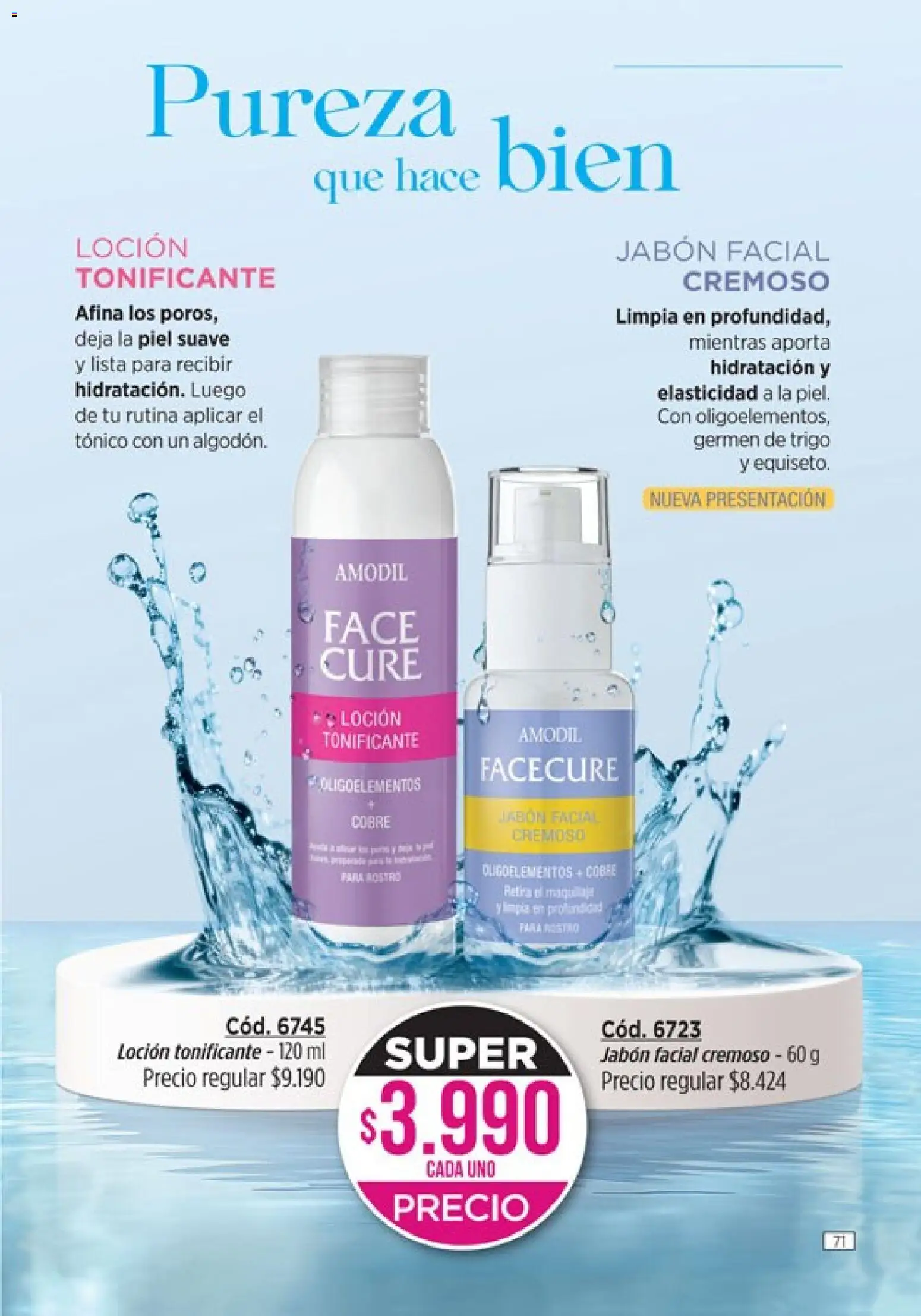 Catálogo Amodil Campaña 2 │ válido desde el 01.02.2026 | Página: 71 | Productos: Loción tonificante, Jabón, Loción