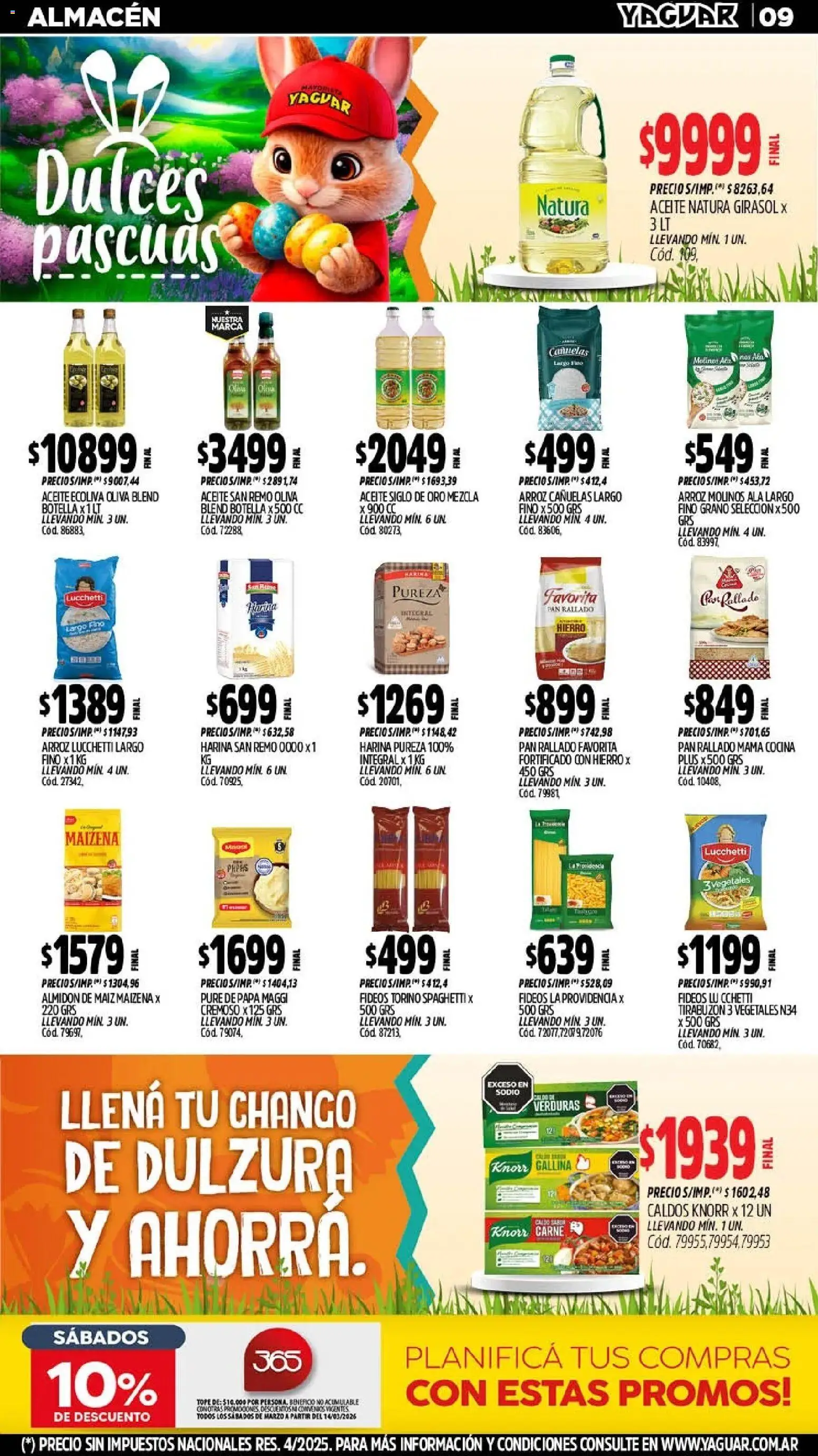 Yaguar catálogo │ válido desde el 16.03.2026 | Página: 9 | Productos: Botella, Cocina, Pan, Pan rallado