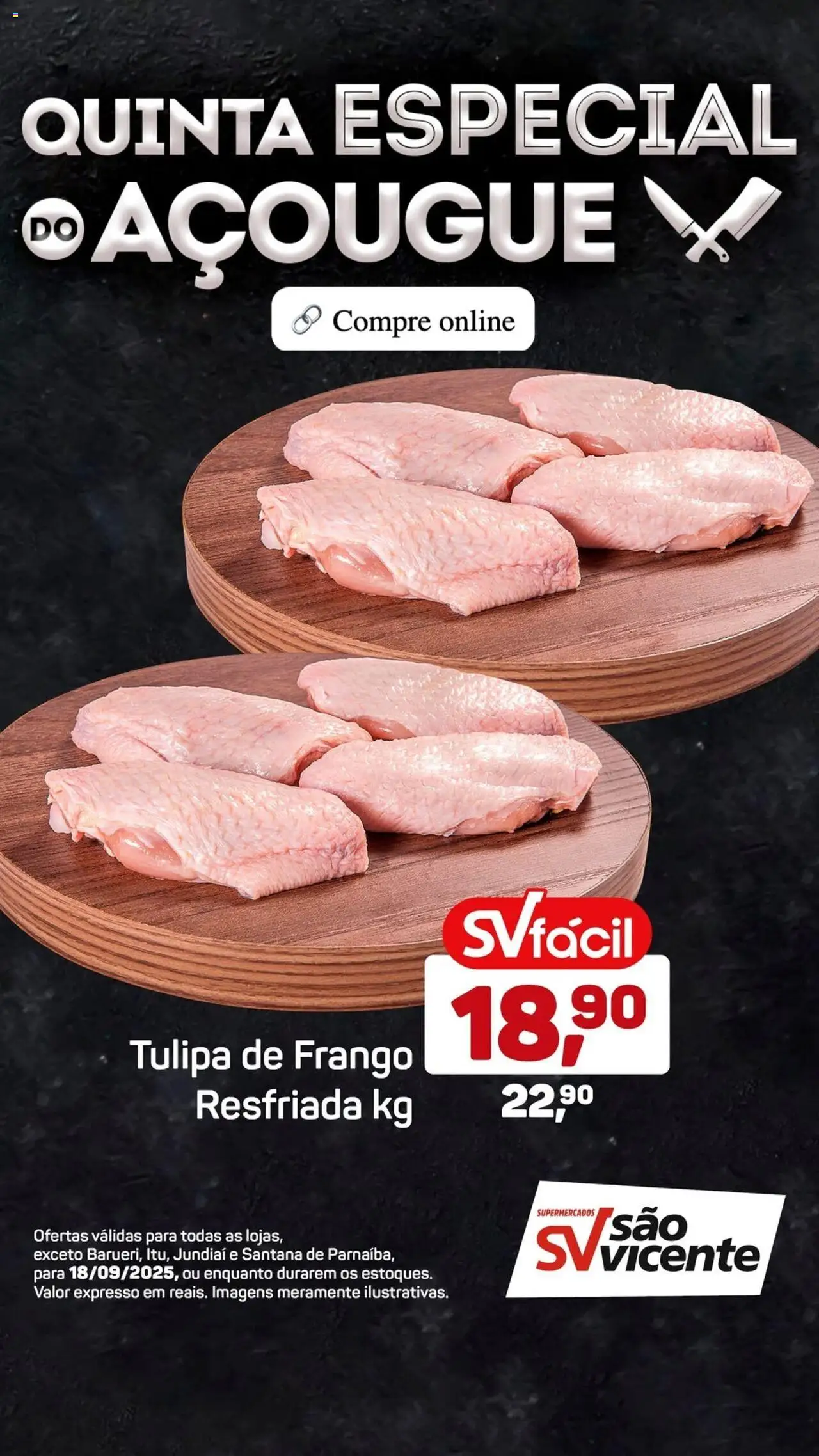 Supermercados São Vicente Folheto - válido de 18.09.2025 | Página: 8 | Produtos: Frango