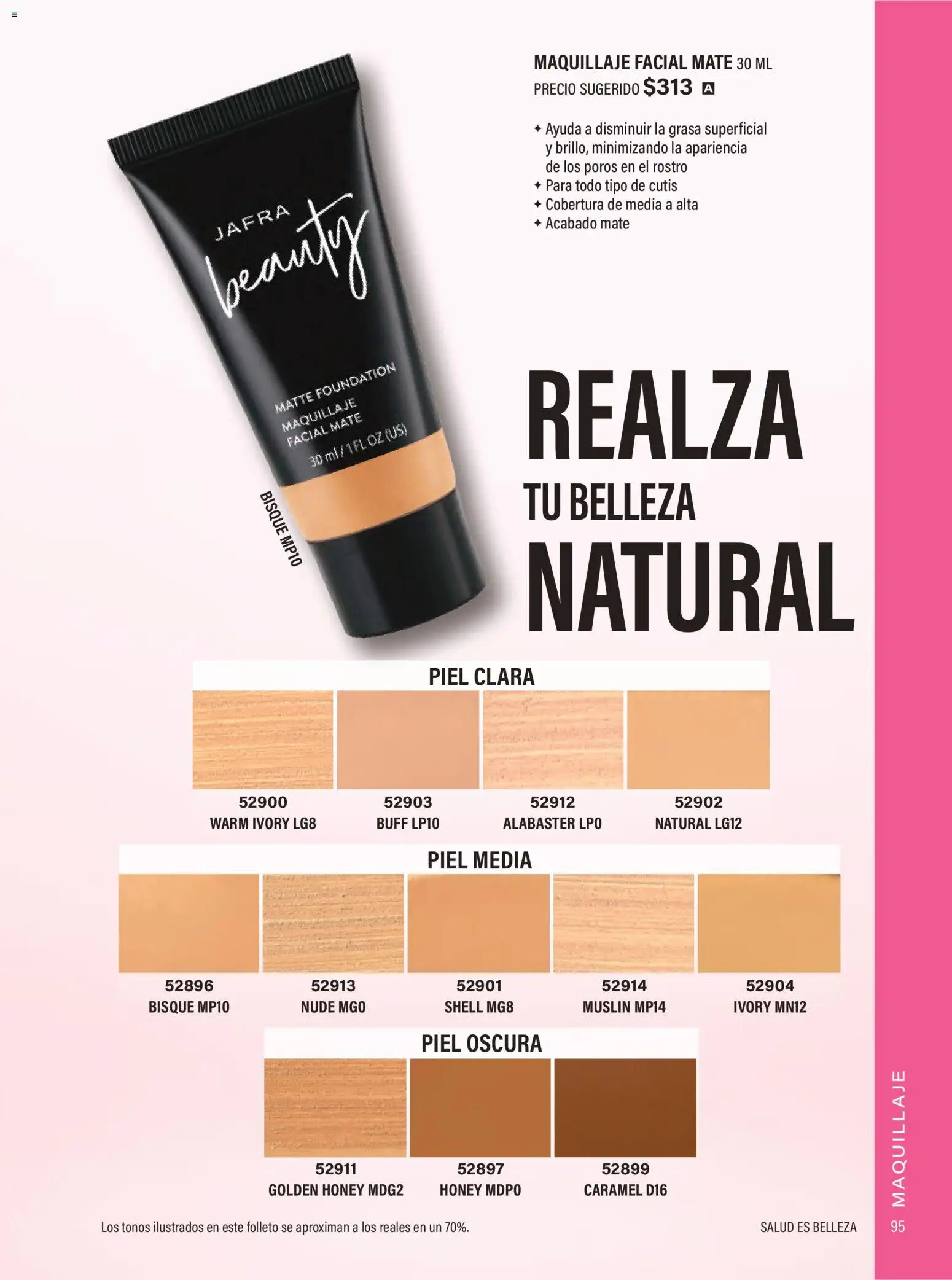 Nuevas ofertas de JAFRA válidas en toda la República Mexicana desde el 01.02.2026. ¡Encuentra las mejores ofertas en JAFRA catálogo Organizador de Ventas! | Página: 93 | Productos: Mate, Maquillaje