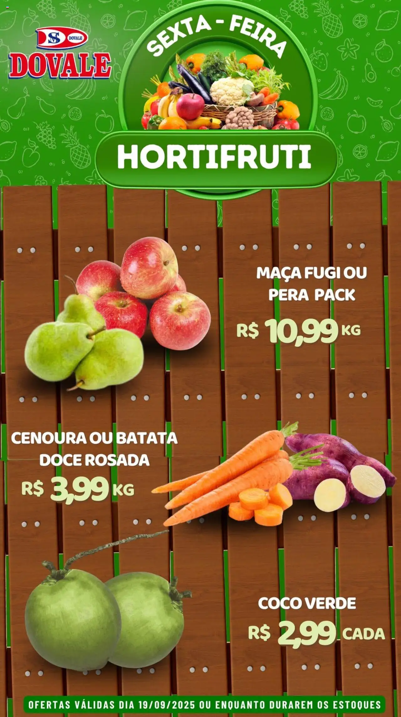 Dovale Folheto - válido de 19.09.2025 | Página: 2 | Produtos: Coco, Pera, Cenoura, Batata