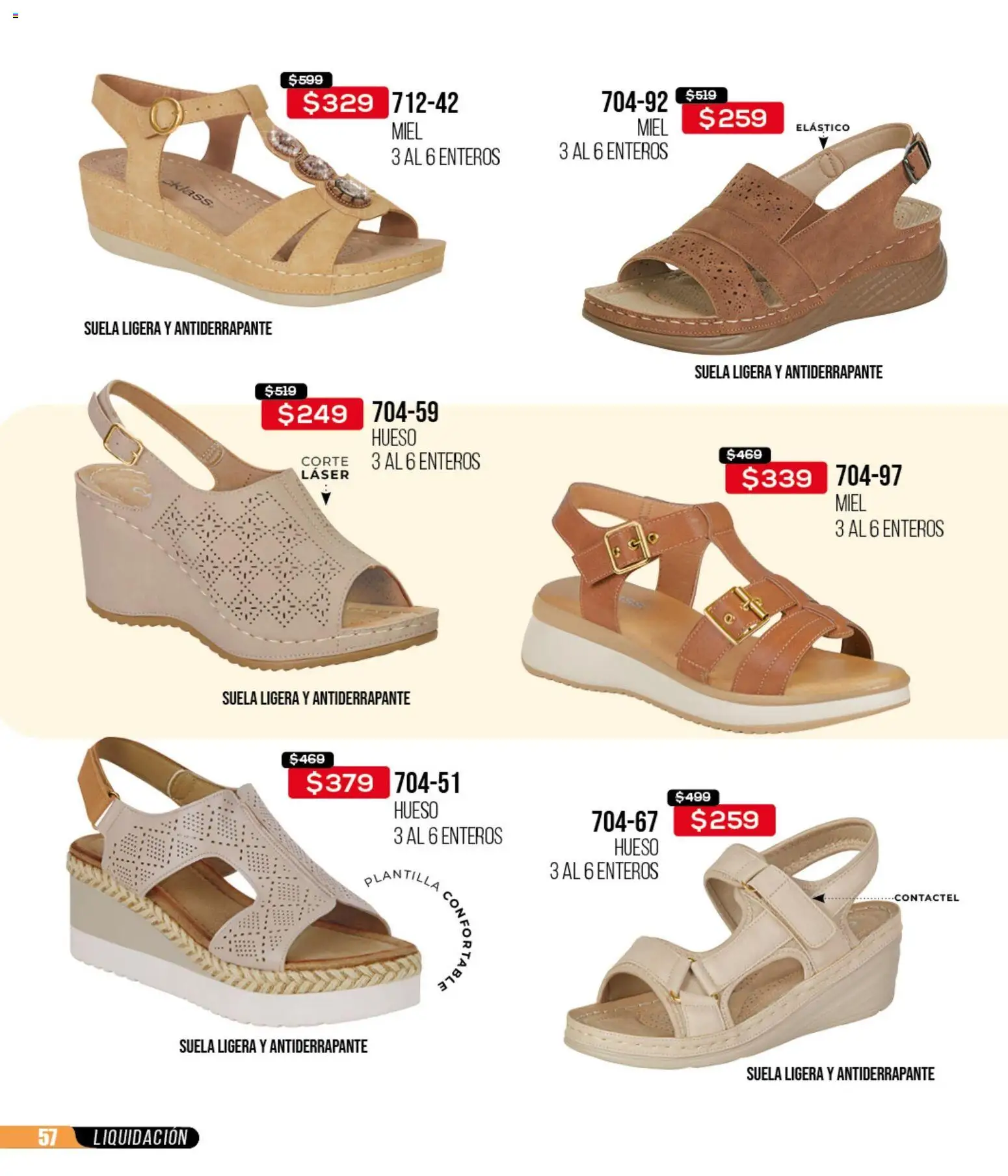 Nuevas ofertas de Cklass válidas en toda la República Mexicana desde el 18.03.2026. ¡Encuentra las mejores ofertas en Cklass catálogo Liquidación total calzado! | Página: 58