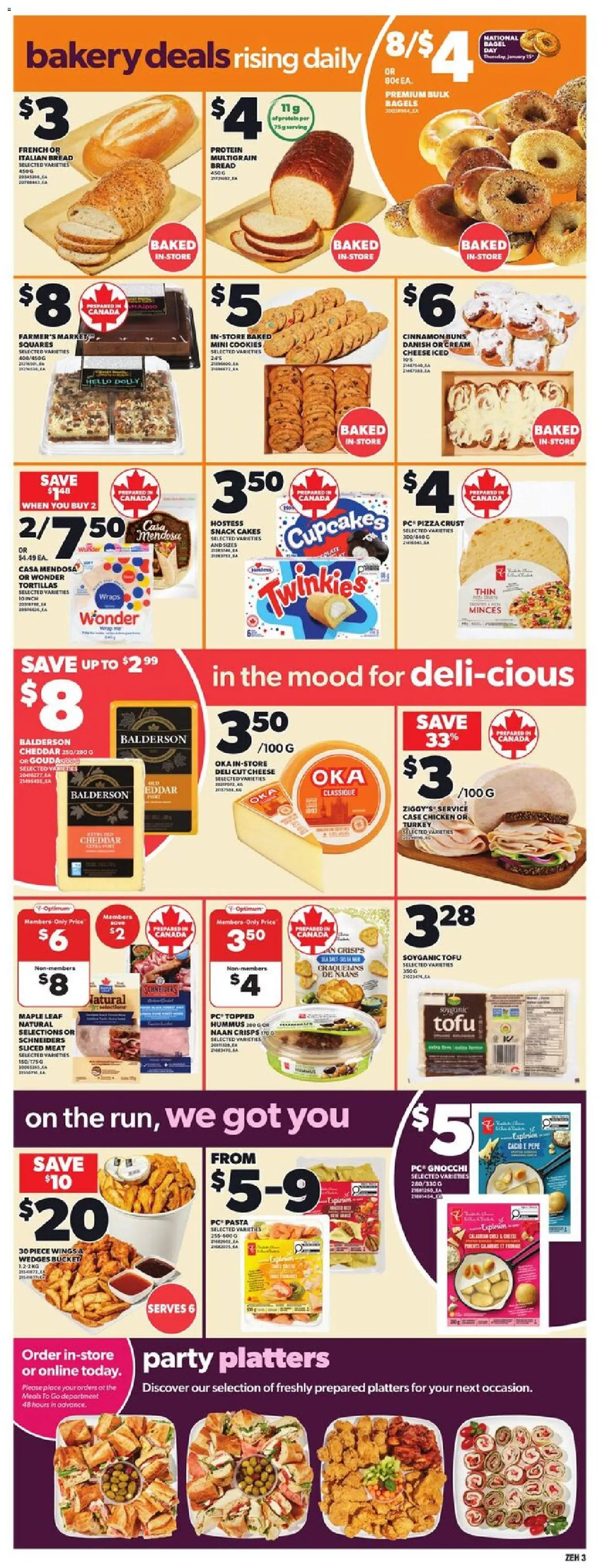 Zehrs flyer valid from 15.01.2026 | Page: 6 | Products: PC, Turkey, Cheese, Bread