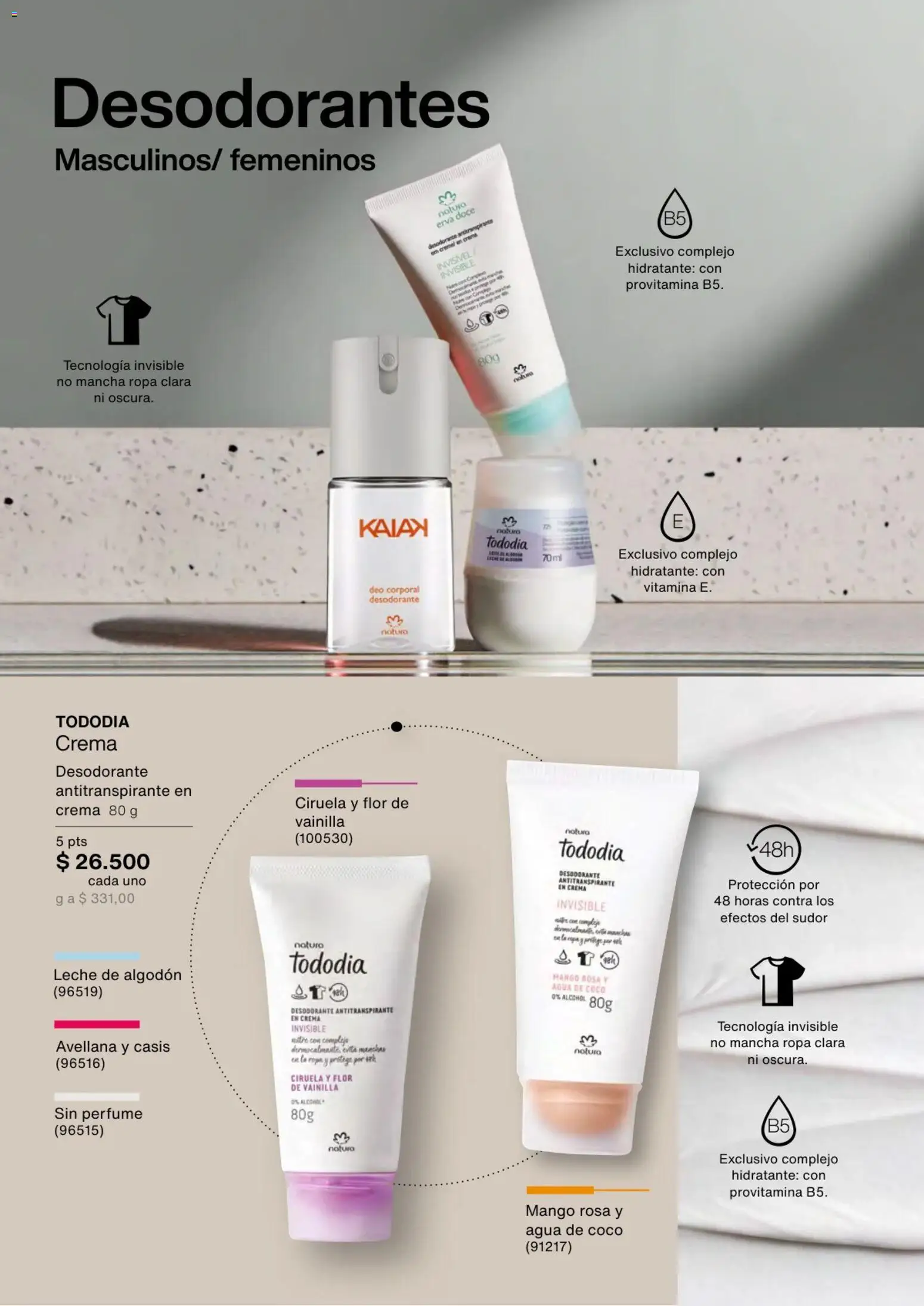 Natura revista - valida desde el 02.01.2026 | Página: 114 | Productos: Algodón, Crema, Coco, Desodorante