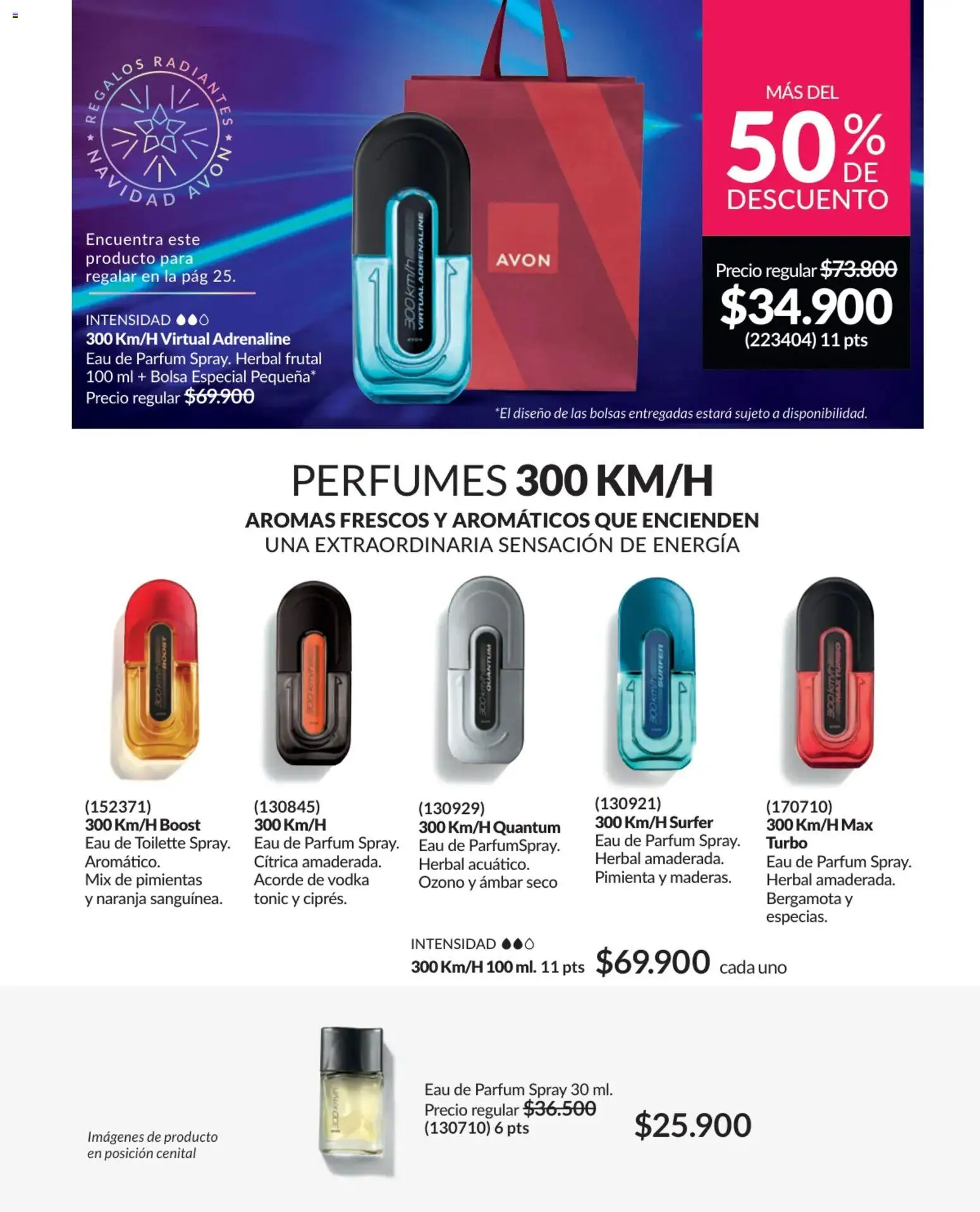 Avon revista - valida desde el 17.11.2025 | Página: 84 | Productos: Pimienta, Vodka, Bolsa, Eau de toilette