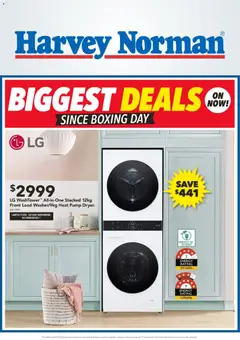 Harvey Norman Biggest Deals on Laundry & Kitchen since Boxing Day! preview  - valid from 28.02.2026