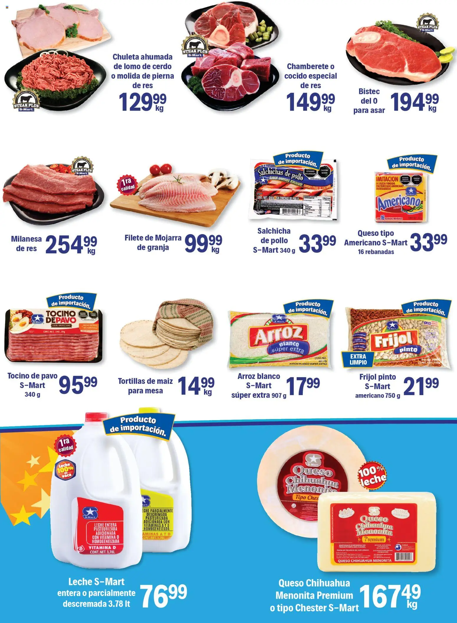 Nuevas ofertas de S-Mart válidas en toda la República Mexicana desde el 21.10.2025. ¡Encuentra las mejores ofertas en S-Mart folleto Reynosa! | Página: 4 | Productos: Milanesa, Tocino, Res, Vitaminas
