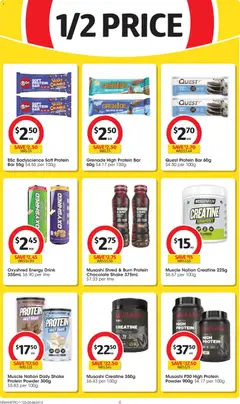 Preview of Coles catalogue  - valid from 11.03.2026 | Page: 4 | Products: Energy drink, Chocolate, Cream, Sugar