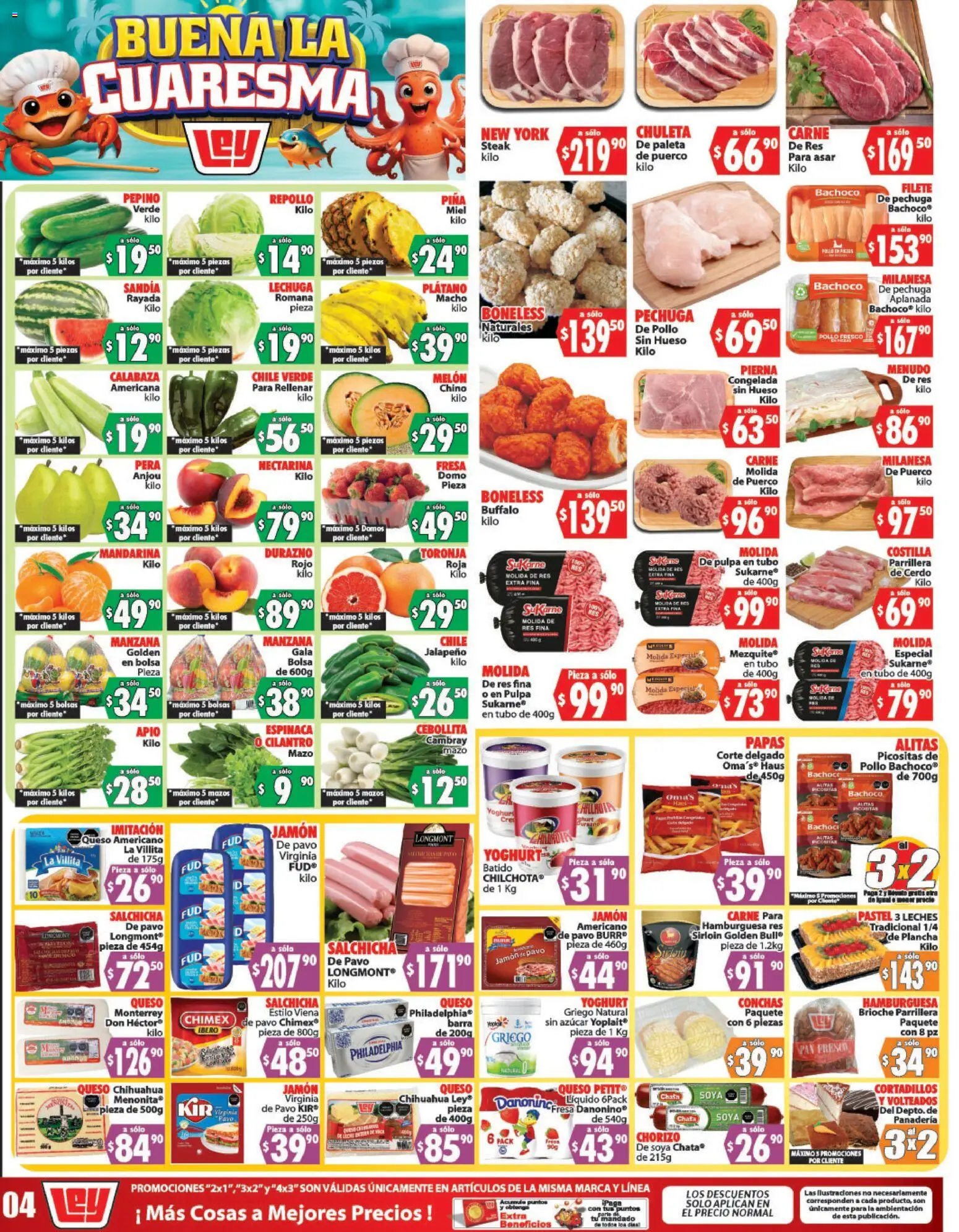 Nuevas ofertas de Casa Ley válidas en toda la República Mexicana desde el 21.02.2026. ¡Encuentra las mejores ofertas en Casa Ley folleto Autoservicio! | Página: 2 | Productos: Azúcar, Sandía, Melón, Barra