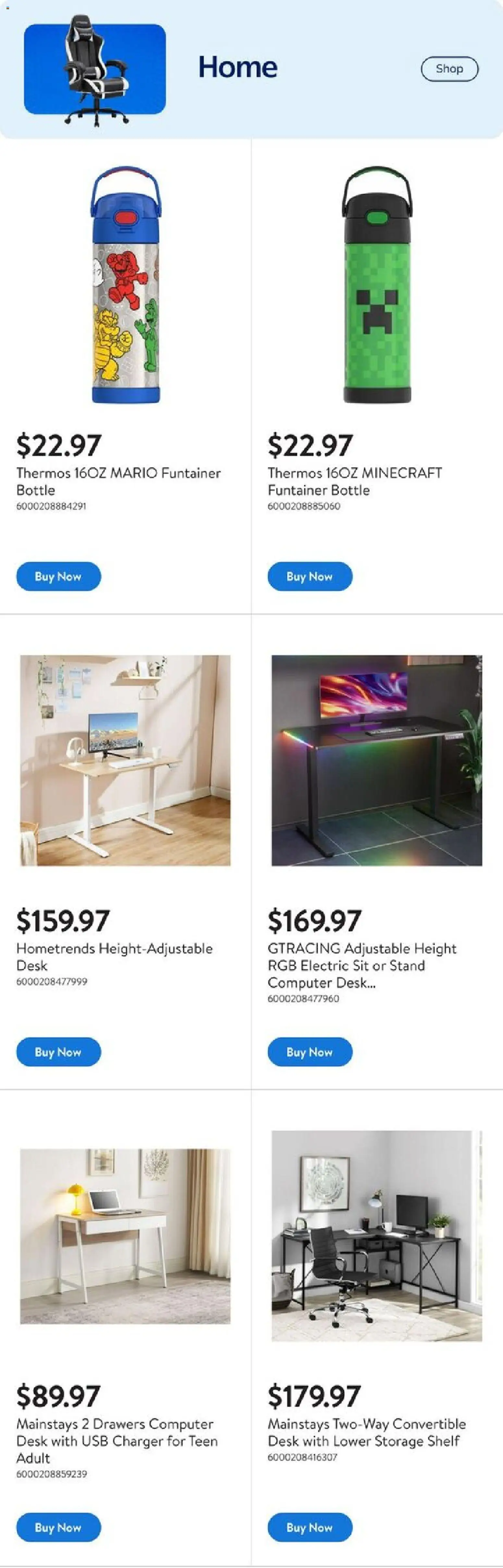 Walmart flyer valid from 23.10.2025 | Page: 5 | Products: Computer, Shelf