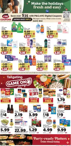 Preview of Harris Teeter weekly ads valid from 03.12.2025 | Page: 9 | Products: Pizza, Detergent, Sausage, Hot Dogs