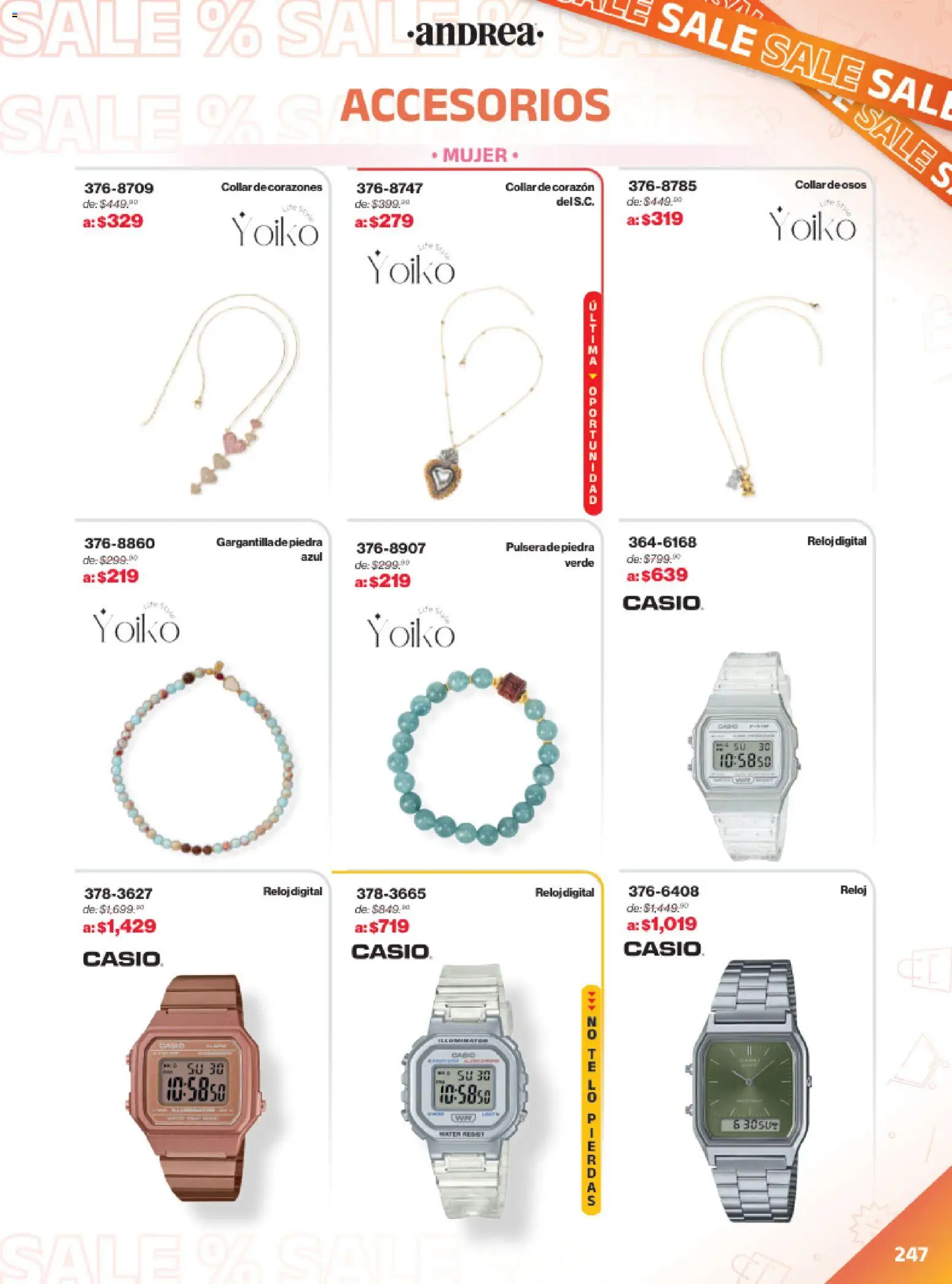 Nuevas ofertas de Andrea válidas en toda la República Mexicana desde el 21.12.2025. ¡Encuentra las mejores ofertas en Andrea catálogo Outlet! | Página: 247 | Productos: Sal, Collar, Gargantilla, Reloj