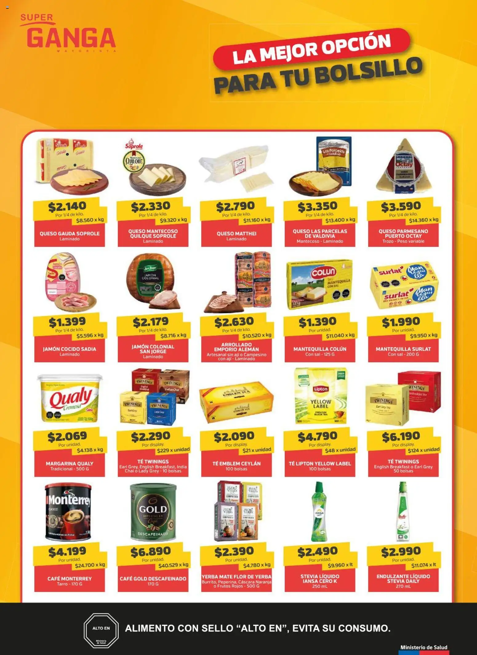 Super Ganga ofertas  │ válido desde el 09.04.2026 | Página: 4 | Productos: Margarina, Mate, Queso, Café