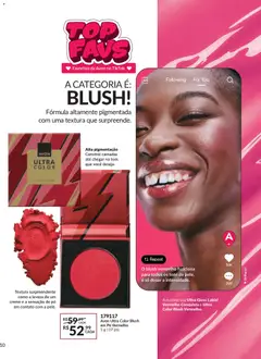 Avon - Campanha 04 - Pré-Visualização do folheto da loja Avon, válido de 18.02.2026 | Página: 10 | Produtos: Pó, Blush, Gloss labial, Creme