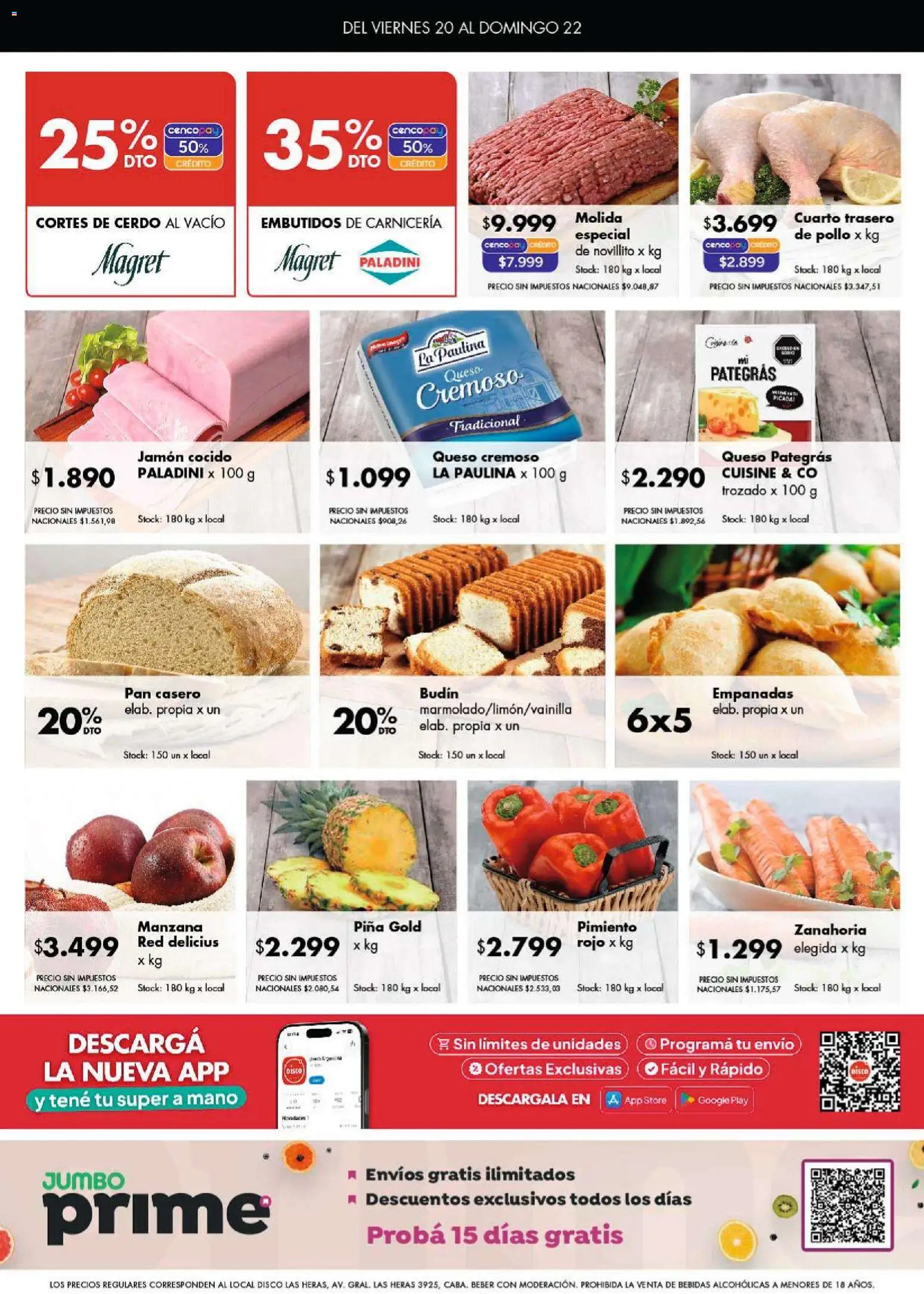 Disco - Ofertas | Córdoba │ válido desde el 20.03.2026 | Página: 7 | Productos: Jamón cocido, Budín, Jamón, Piña