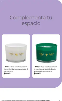 Vista previa de Home Interiors catálogo Magia de las Velas , nuevo folleto de la tienda, válido en México a partir del 31.03.2025 | Página: 22 | Productos: Frasco, Vela