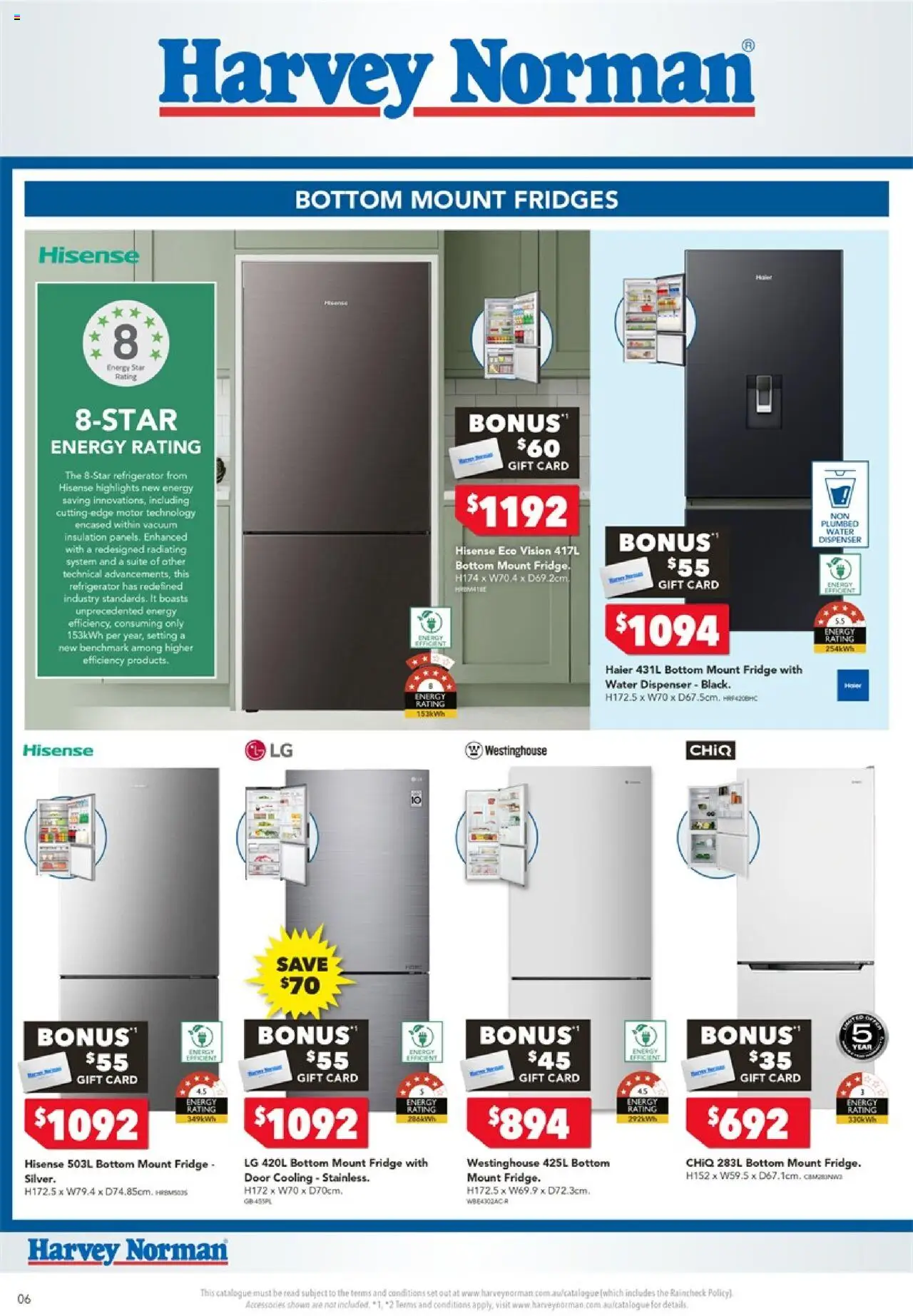 Harvey Norman catalogue - valid from 18.10.2025 | Page: 6 | Products: Door, Water, Fridge, Refrigerator