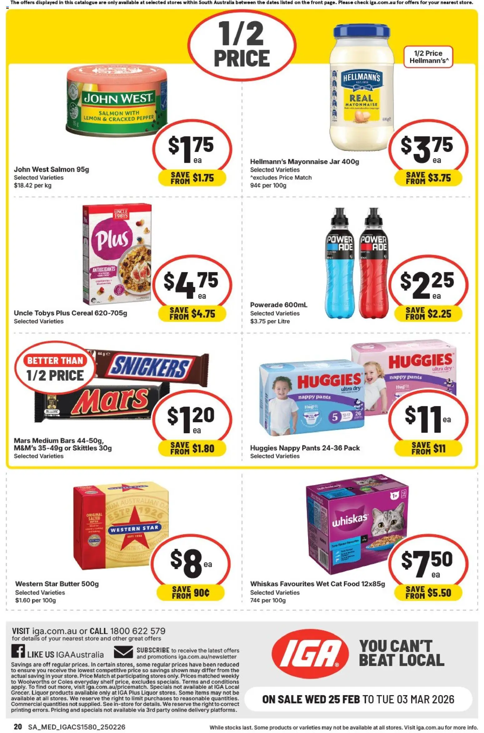 IGA catalogue - valid from 25.02.2026 | Page: 16 | Products: Shelf, Butter, Mayonnaise, Lemon