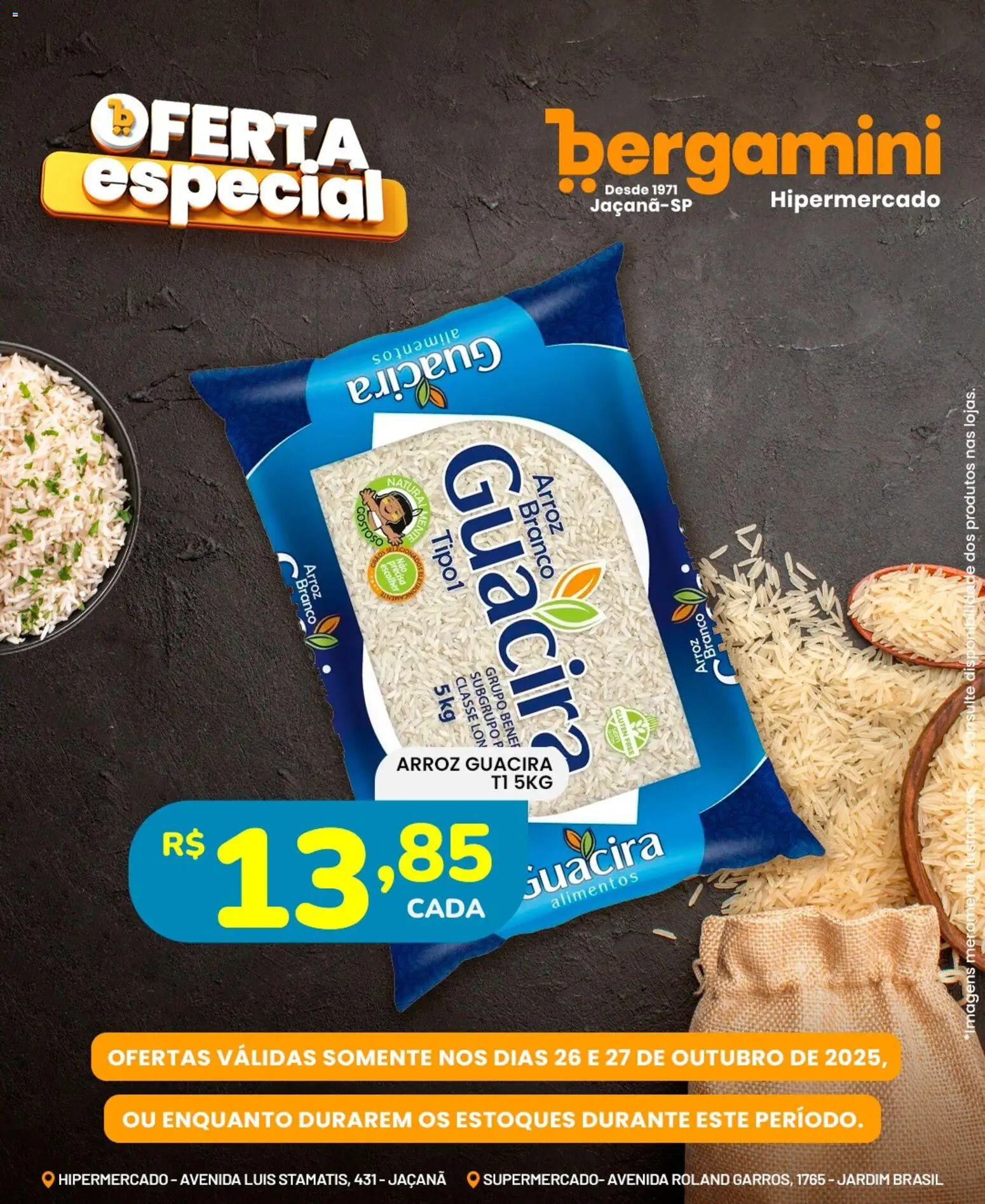 Supermercado Bergamini Folheto - válido de 26.10.2025 | Página: 2 | Produtos: Arroz