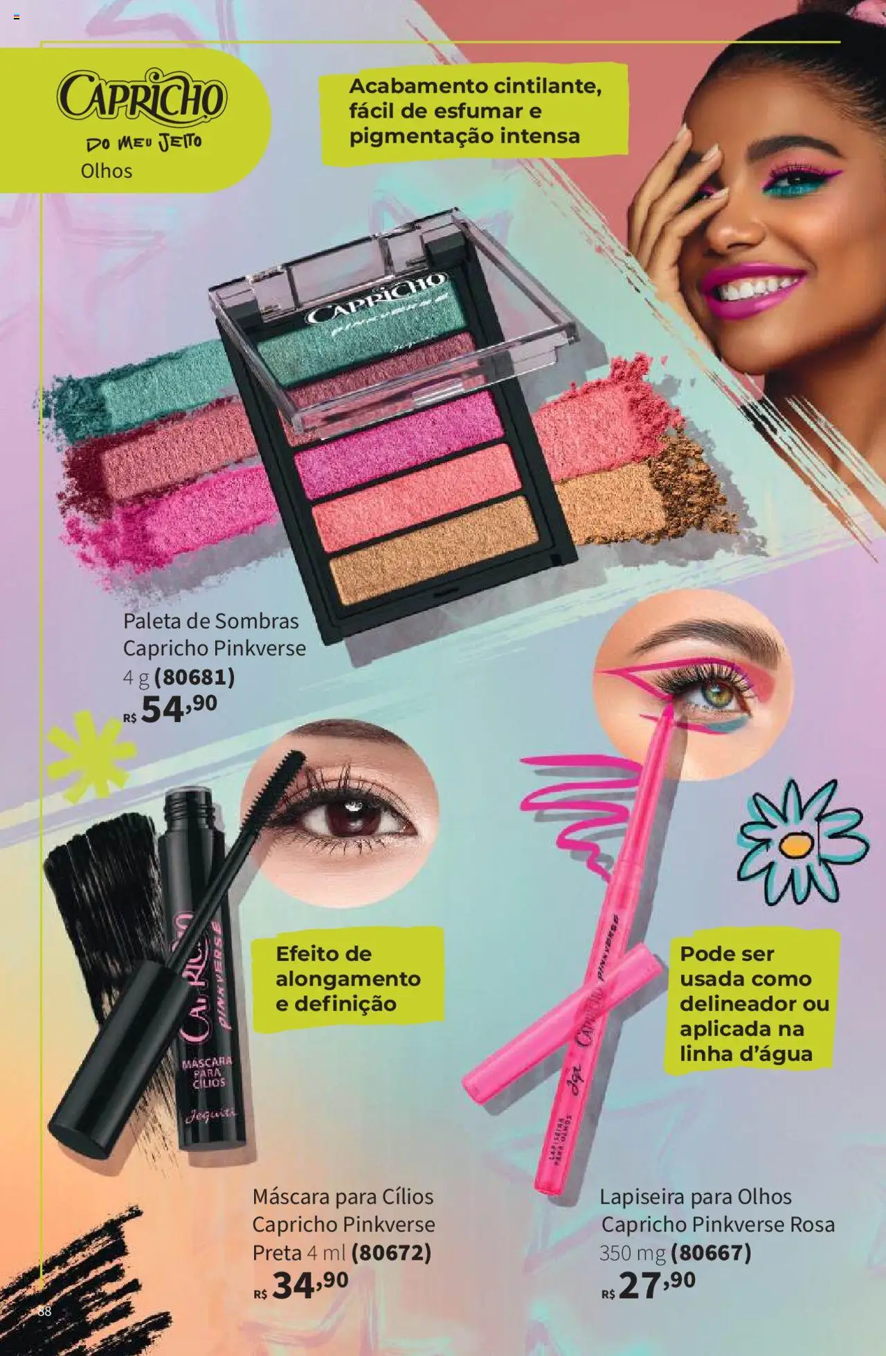 Jequiti Folheto - válido de 19.09.2025 | Página: 88 | Produtos: Máscara para cílios, Delineador, Lapiseira