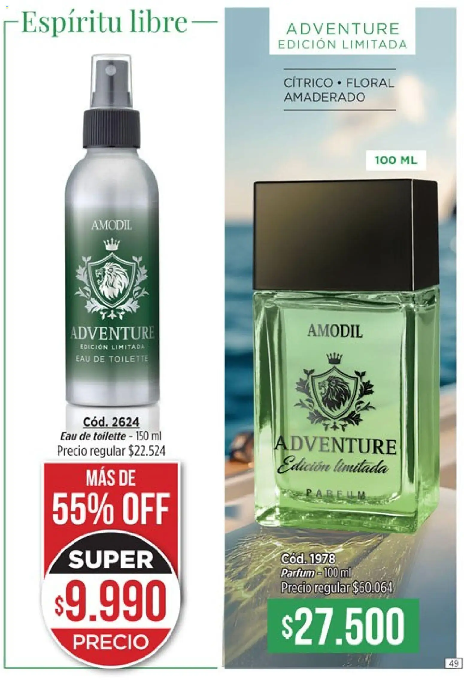 Catálogo Amodil Campaña 1/2026 │ válido desde el 01.01.2026 | Página: 49 | Productos: Eau de toilette