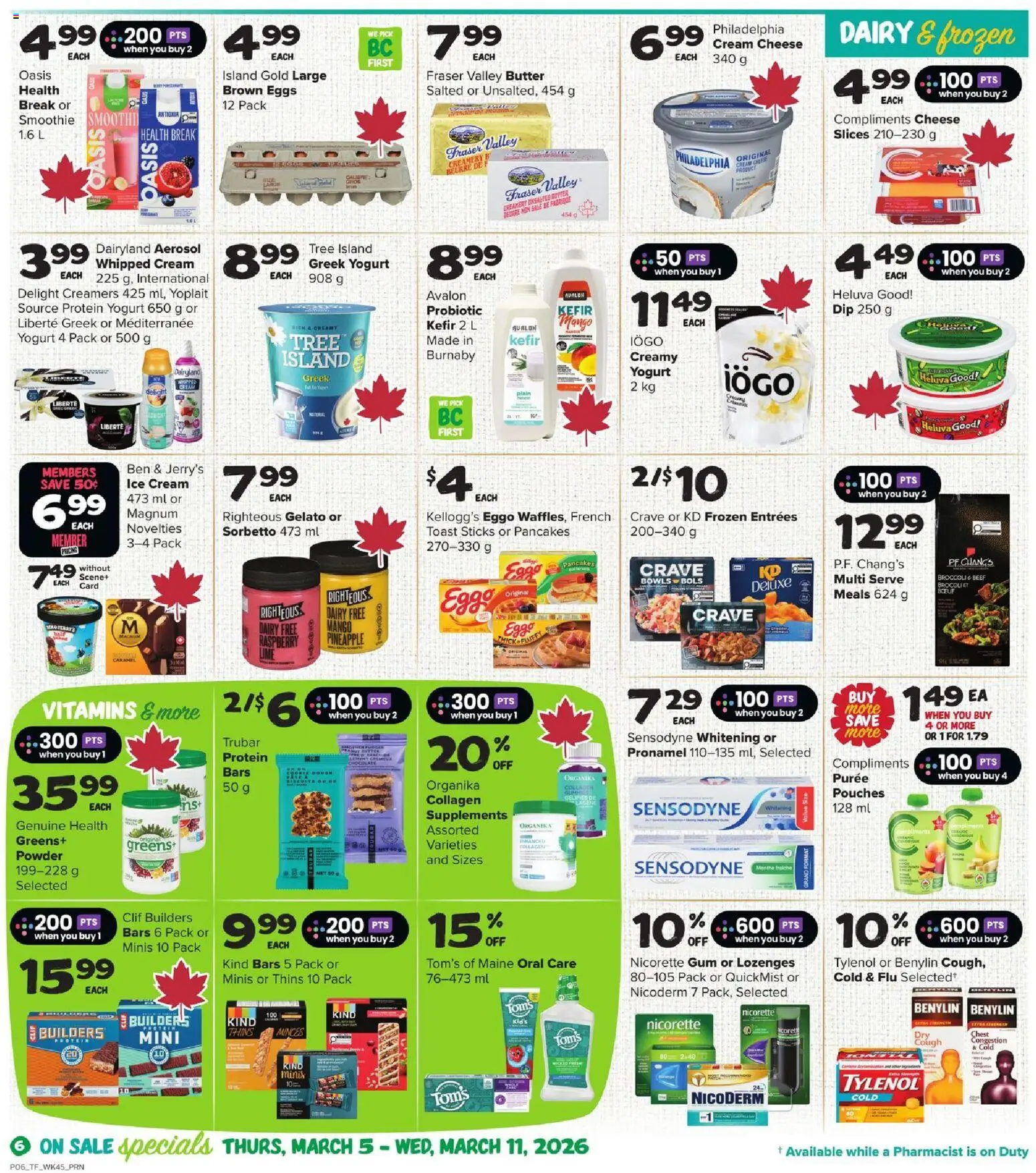 Thrifty Foods flyer valid from 05.03.2026 | Page: 7 | Products: Pineapple, Yogurt, Eggs, Chocolate