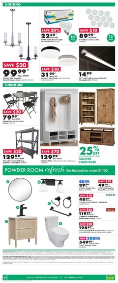Preview of Kent weekly flyer / circulaire from shop Kent valid from 23.10.2025 | Page: 8 | Products: Powder, Shelf, Table, Mirror