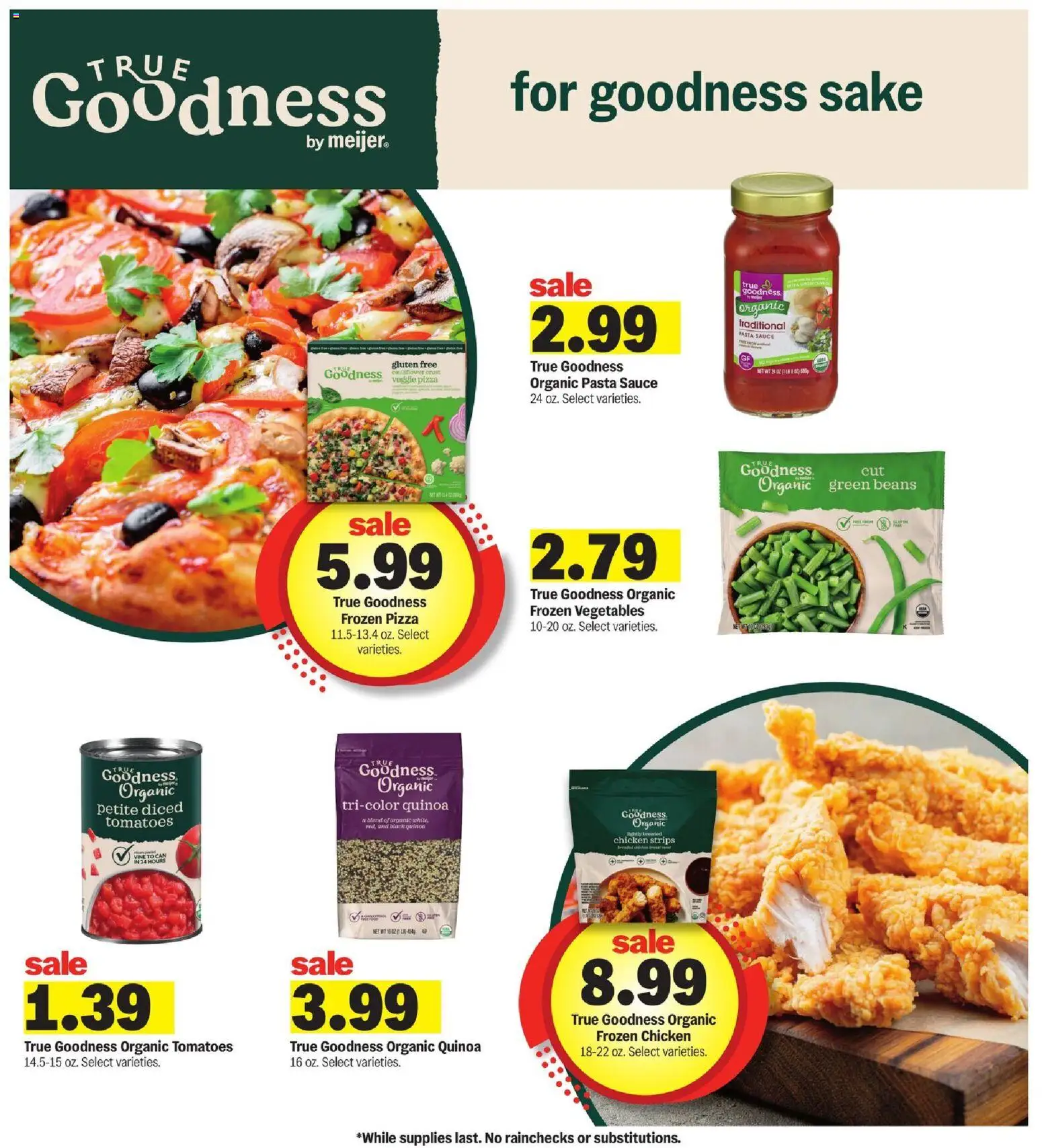 Meijer Weekly Ad - MI - valid from 29.10.2025 | Page: 15 | Products: Pizza, Tomatoes, Pasta, Cauliflower