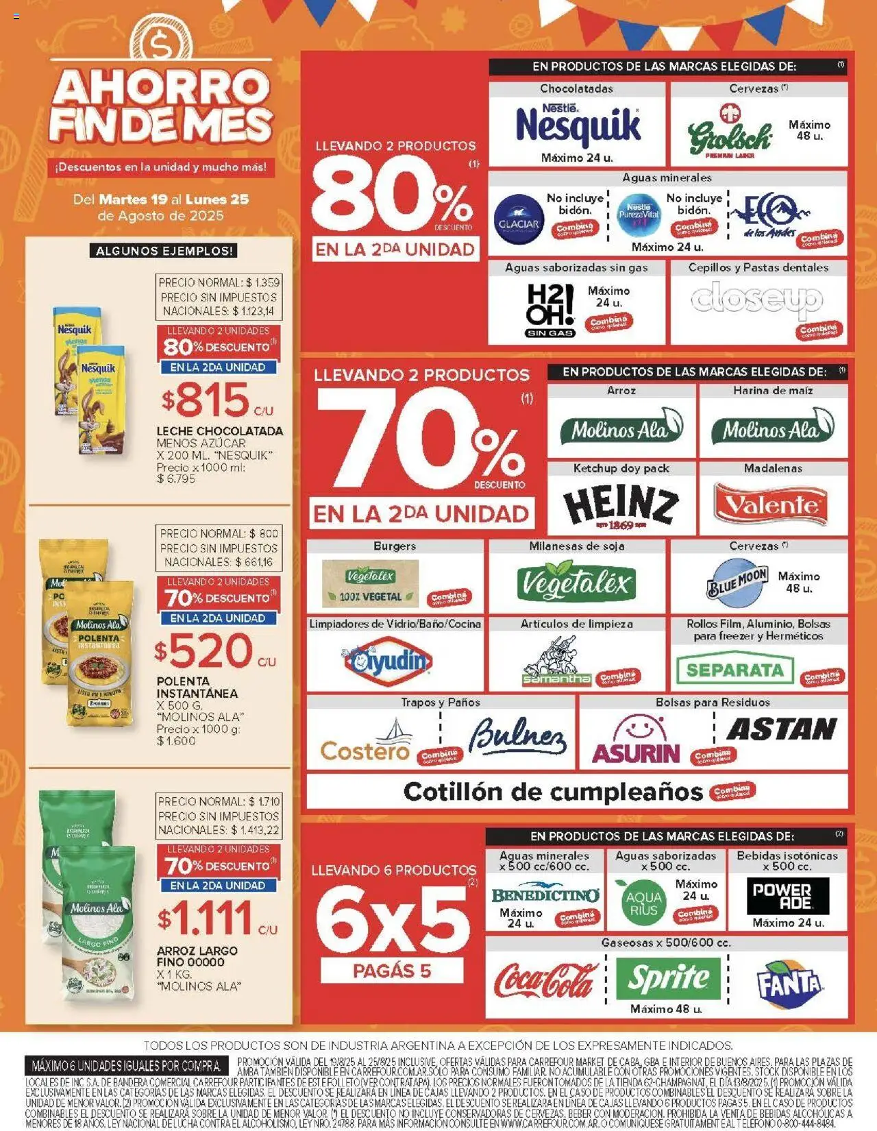 Carrefour ofertas - CABA │ válido desde el 19.08.2025 | Página: 44 | Productos: Sobre, Harina, Polenta, Arroz