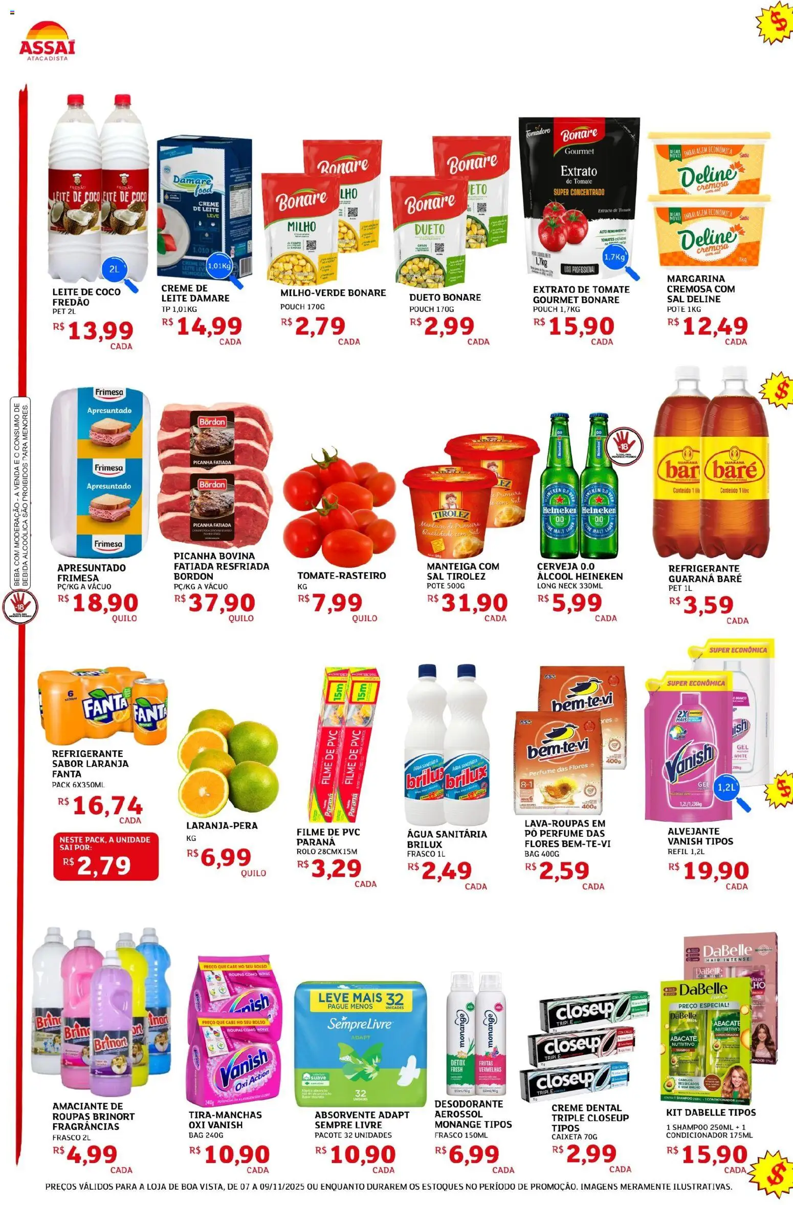 Assaí Atacadista Folheto - válido de 07.11.2025 | Página: 2 | Produtos: Perfume, Leite, Cerveja, Roupas