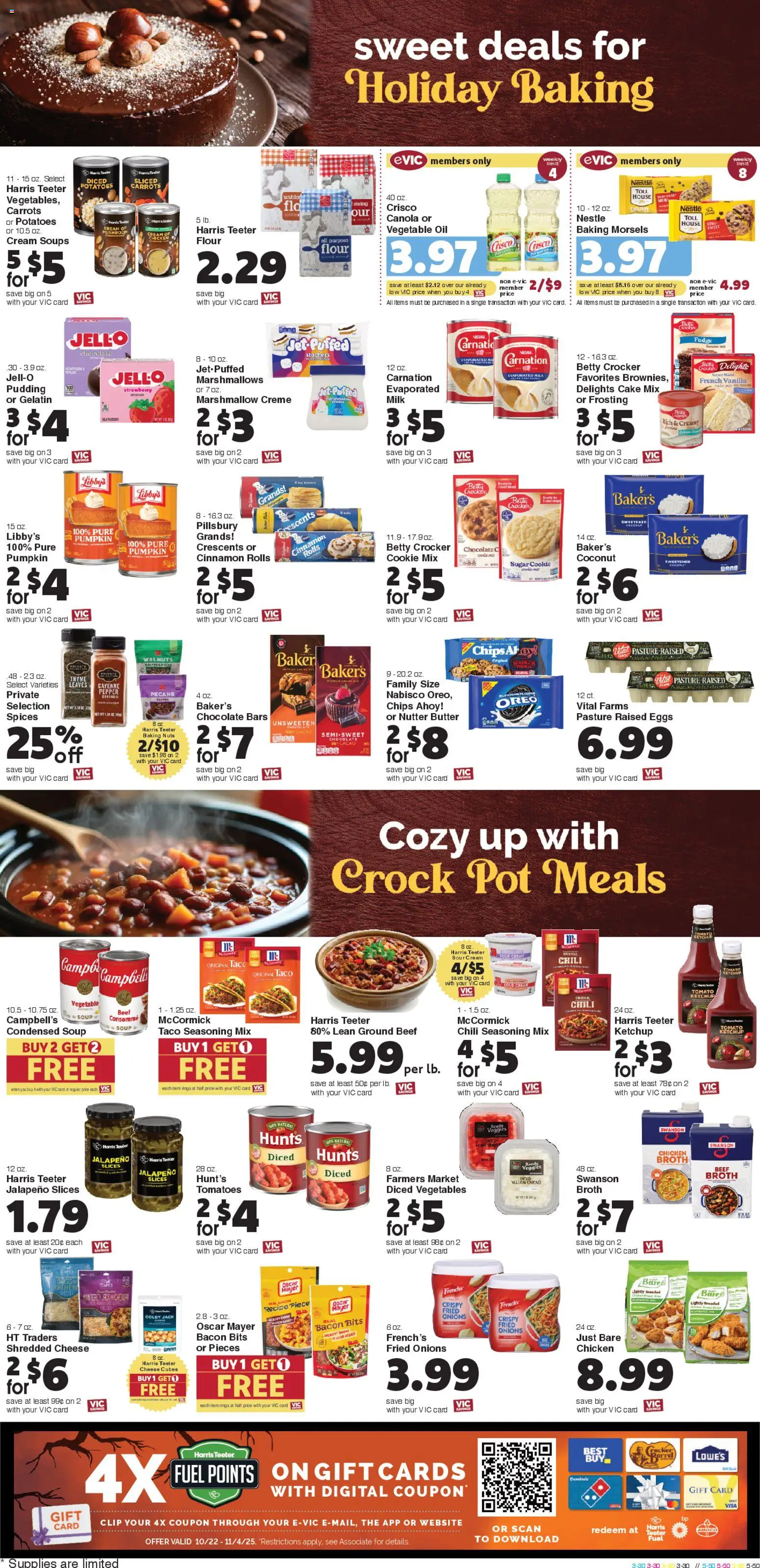 Harris Teeter Weekly Ad - NC - valid from 29.10.2025 | Page: 9 | Products: Sour cream, Nuts, Cream, Potatoes